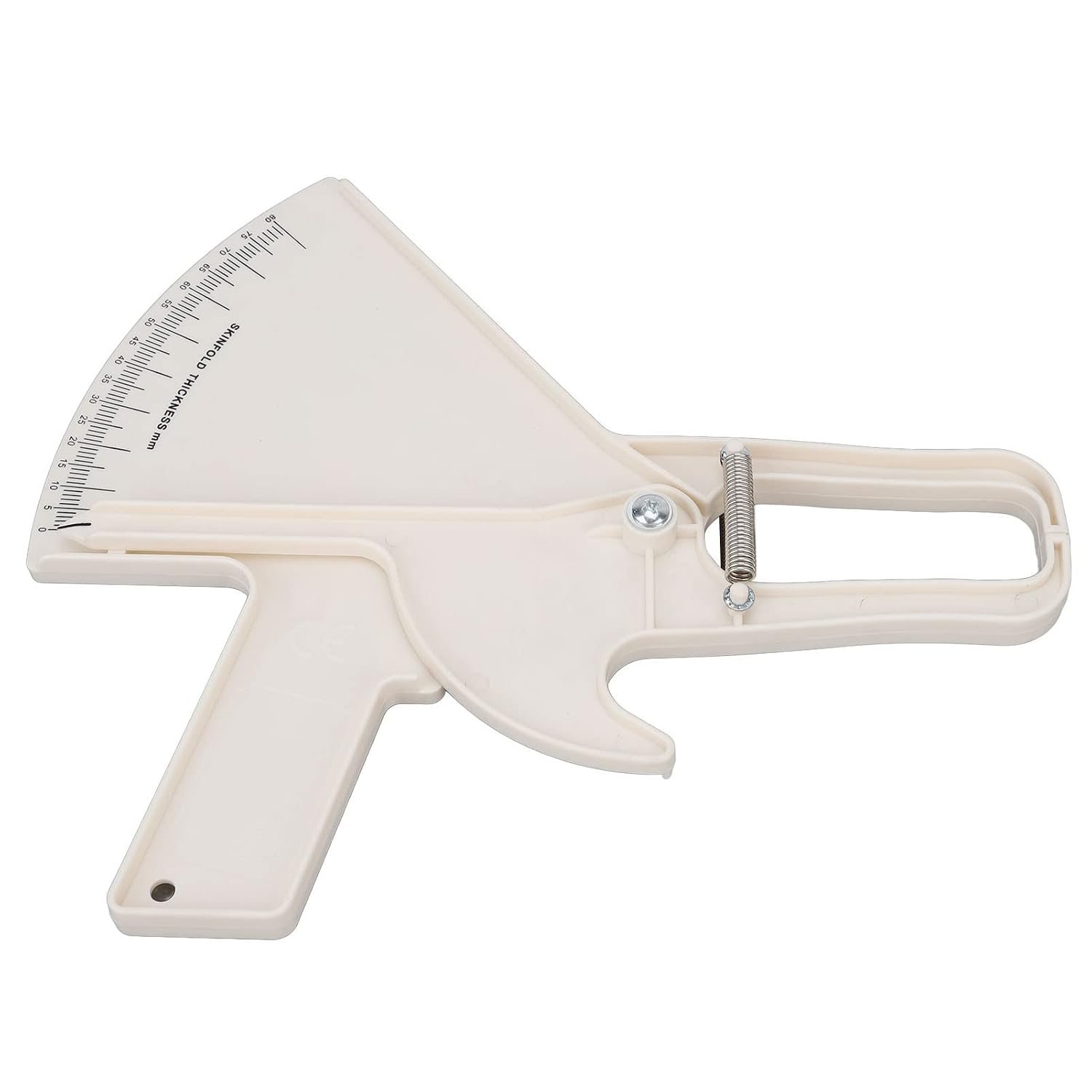 Body Fat Caliper, Professional Double Spring Skinfold Calipers and Body Fat Tape Measure Tool for Accurately Measuring Skin Fold Fitness(White)