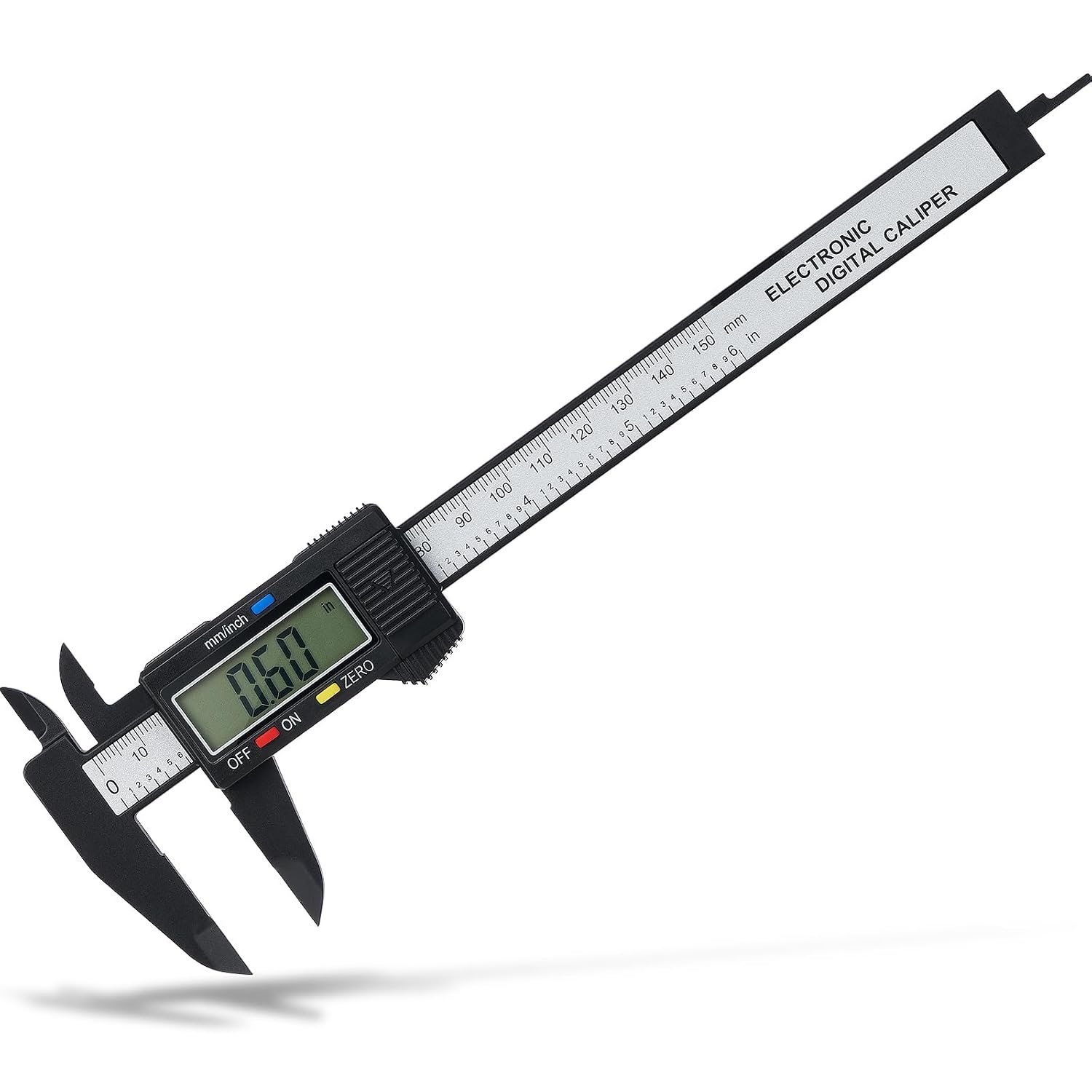 Digital Caliper, Adoric Calipers 0-6 Inch, Inch/mm Conversion, Large LCD | Caliper Measuring Tool, Auto-Off Feature, 4 Modes for Inside/Outside, Depth, Step; for DIY, Household Use, Jewelry, Hobby