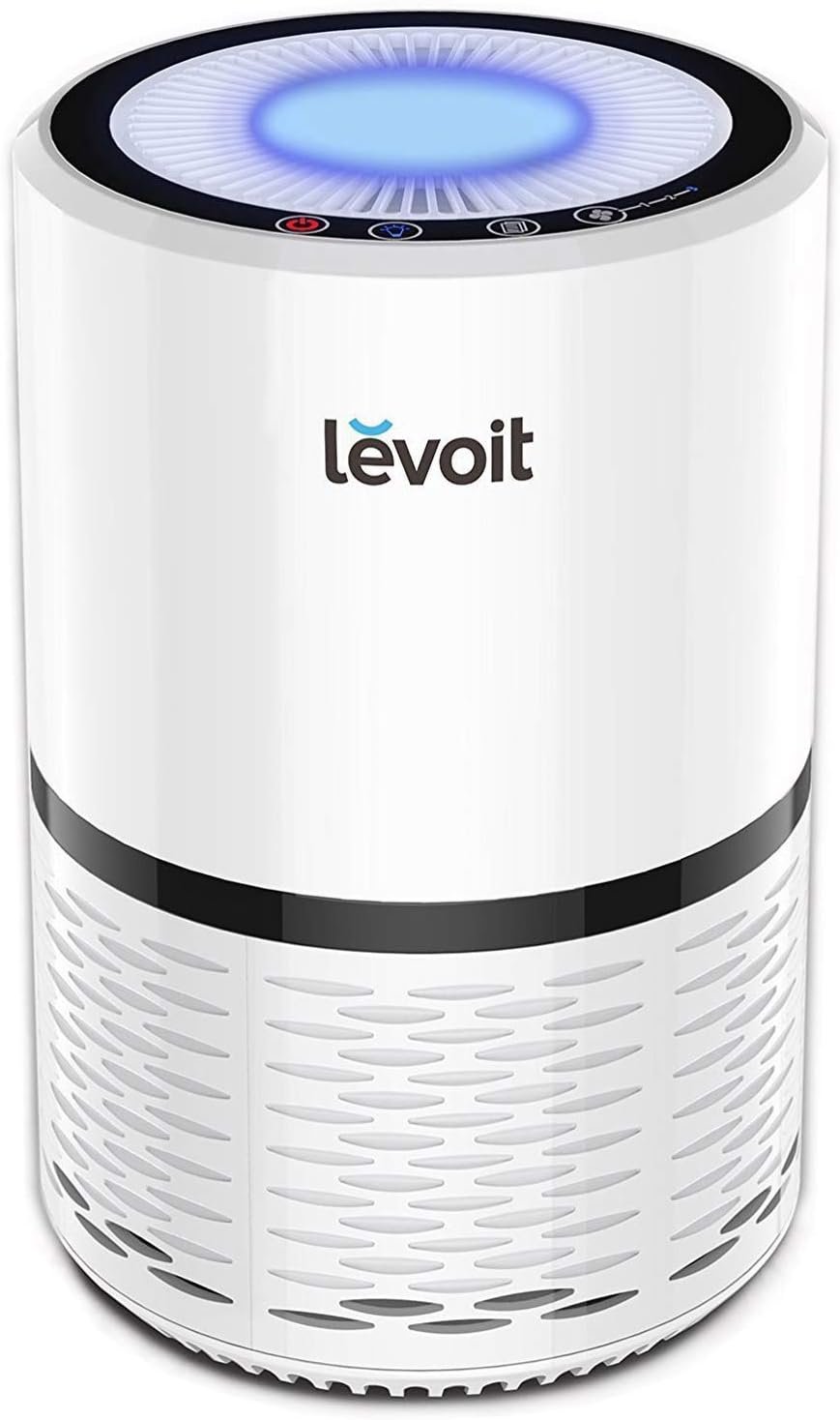 Levoit Air Purifier for Home Pets Bedroom, Air Purifiers Quiet Operation | High-Efficiency Filter for Smoke, Dust, Pollen, Odors in Office Nursery, Optional Night Light, AHAM VERIFIDE, LV-H132, White