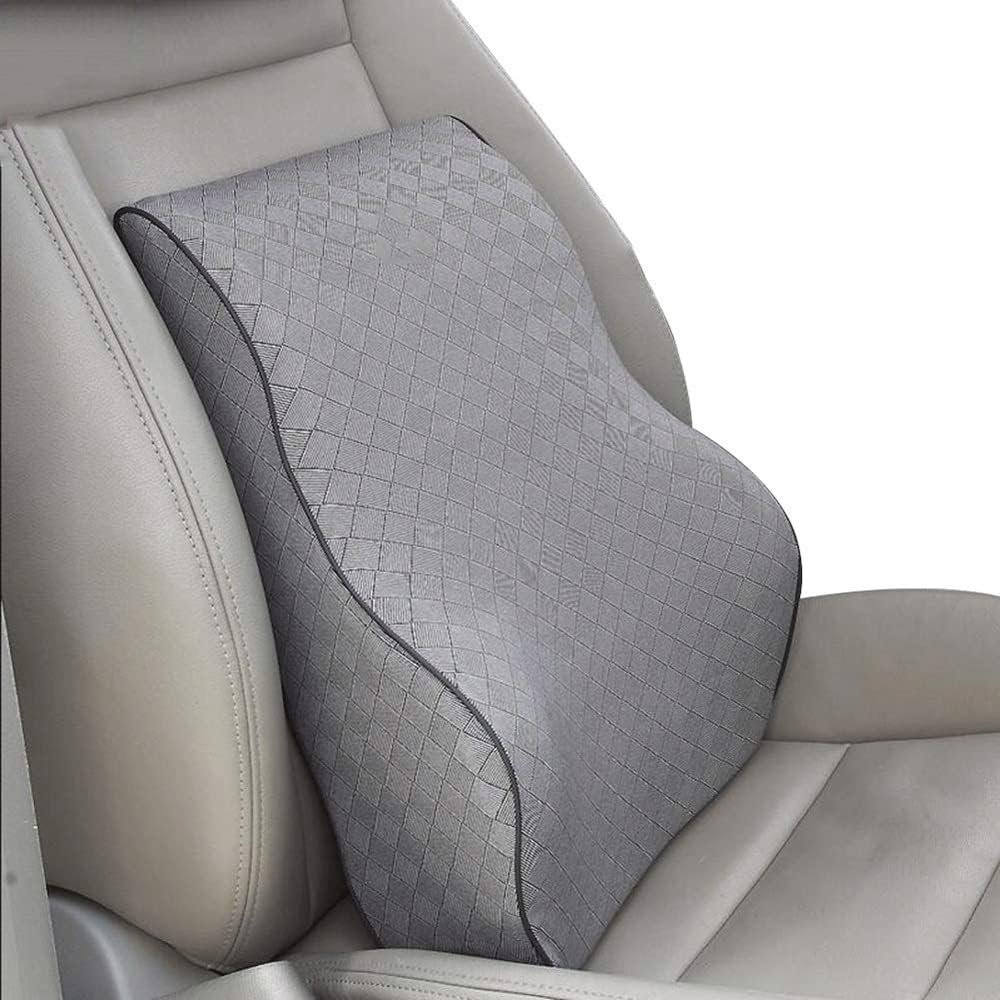 Lumbar Pillow-Waist Support Pillow, Memory Foam Back Cushion for Car Seats, Office/Computer Chairs and Wheelchairs for Pain Relief