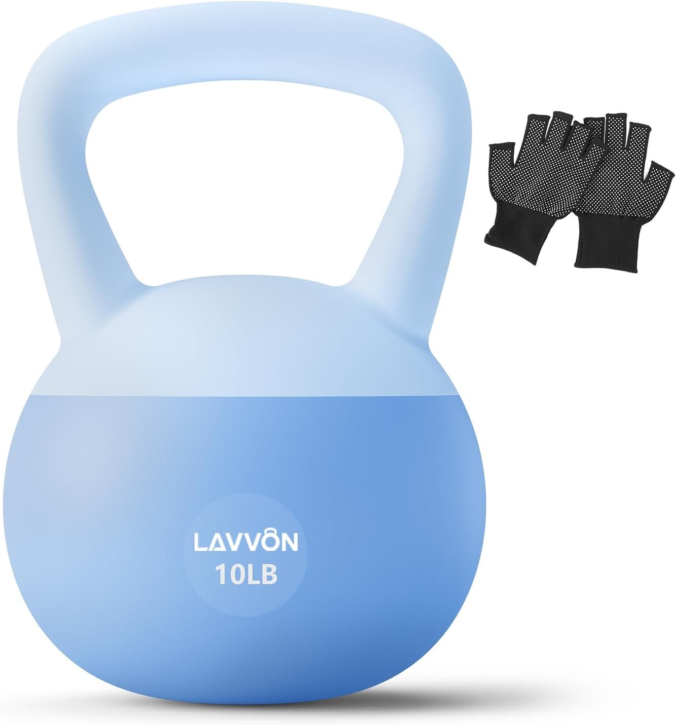Soft Kettlebell – Cushioned Impact-Resistant Base and Anti-Slip | Kettle bell Anti-Slip Grip Weight for Home Workouts, Safe Strength Training Kettlebells Sets for Women& Men – Non-Slip Gloves