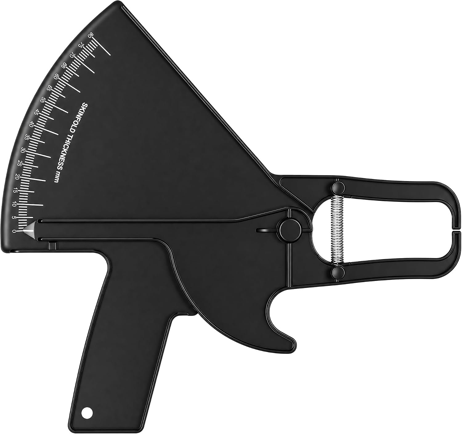 Yinhing Body Fat Caliper,0-80mm Accurate Skinfold Measurement Tool with Easy-Read Scale, Home Use Fitness & Tracker for Men and Women (Black)