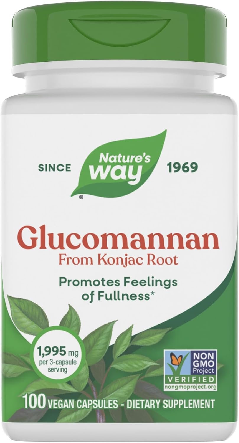 Nature’s Way Glucomannan, Promotes Feelings of Fullness*, 100 ct