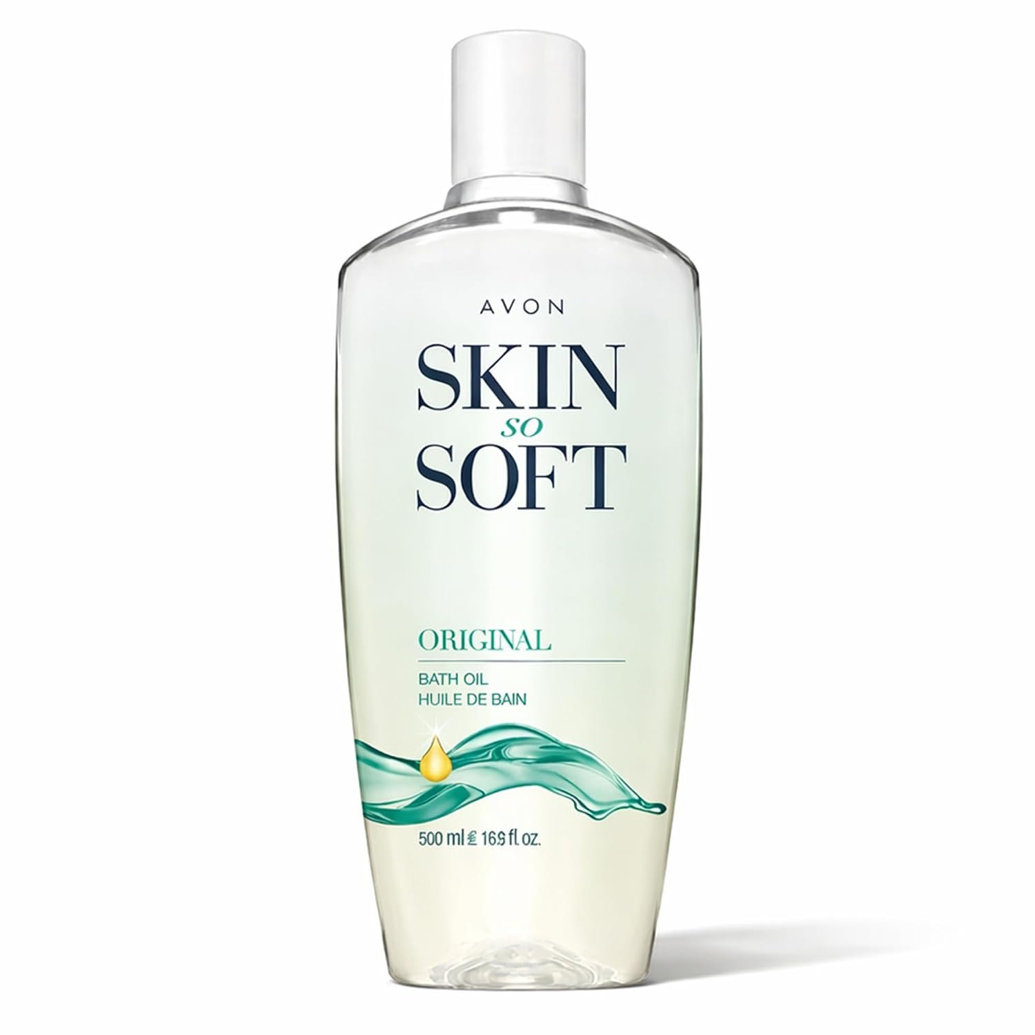 Avon Skin So Soft Original Bath Oil – 16.9 oz – Moisturizing Body Oil | Moisturizing Body Oil with Jojoba Oil, Dry Skin, Hydrating Shower Oil Perfect as an After-Shower Skin Softener for All Adults