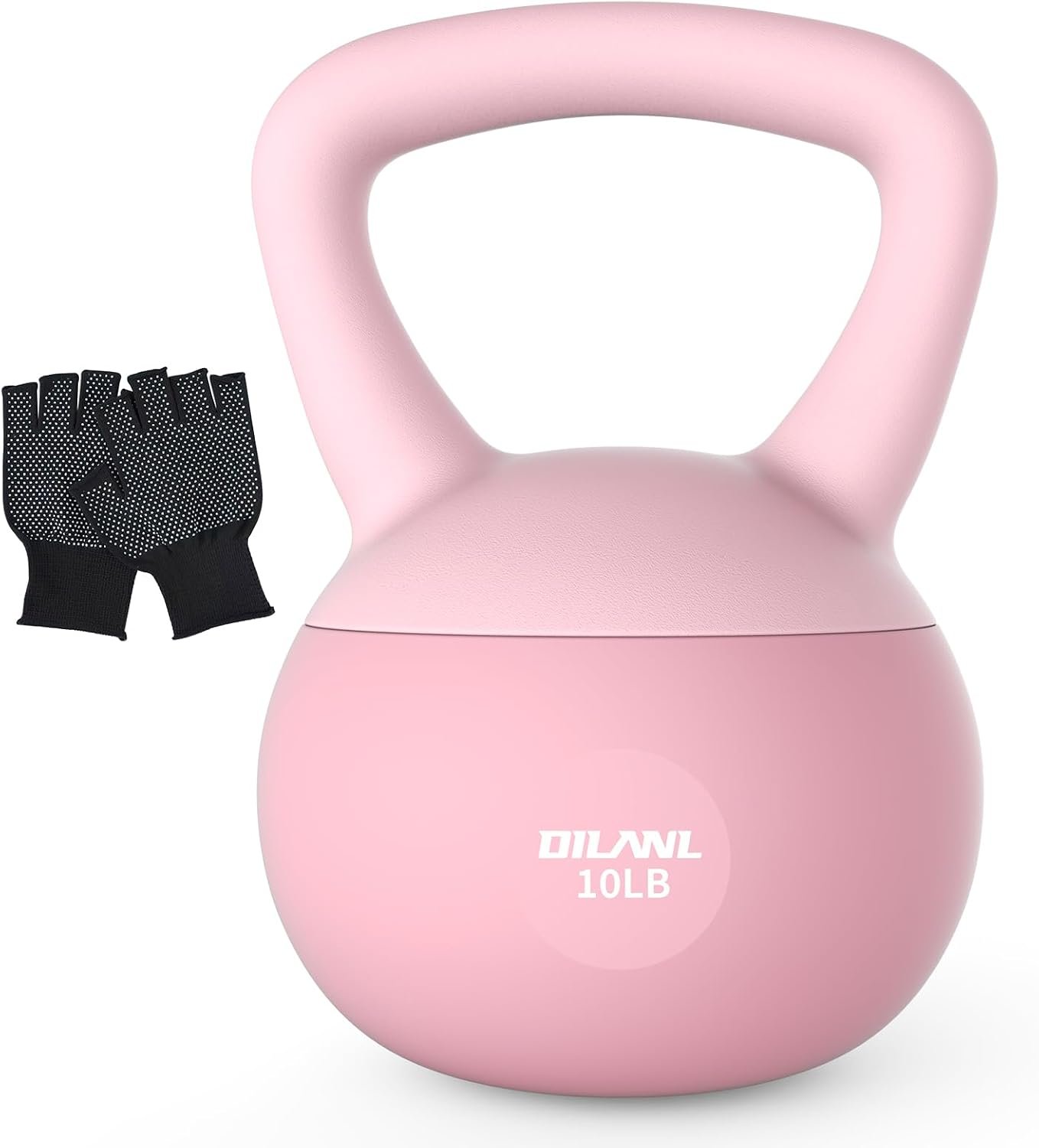Soft Kettlebell, Safe Strength Training Kettle bell, Cushioned Impact | Resistant Base and Anti-Slip Grip Weight, Kettlebells Set for Home Workouts and Men/Women/Beginners,With Non-slip Gloves