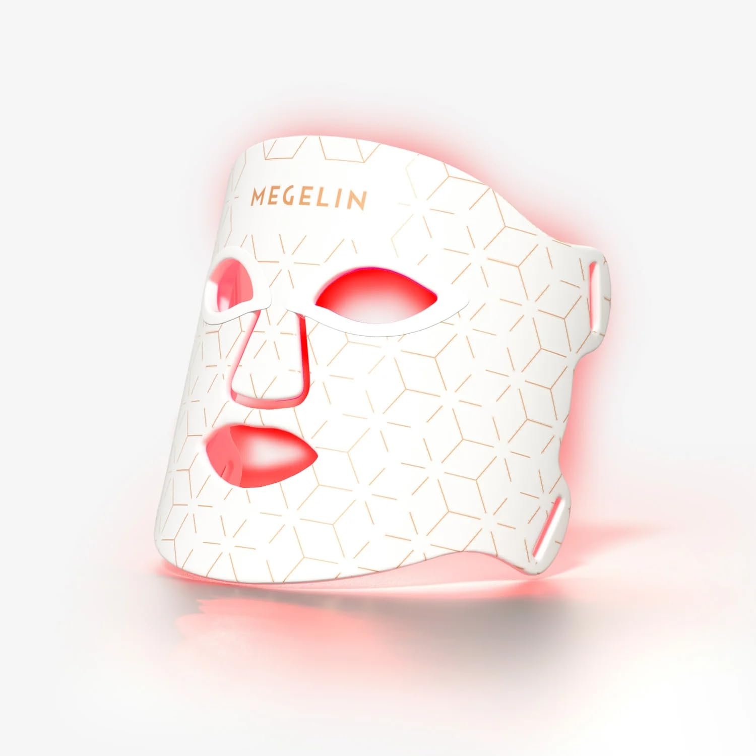 MEGELIN 7 Colors Led Light Therapy Facial Mask, Face Light Therapy Mask for Face, Reduce Wrinkles Smooth Skin, Infrared Light Skin Rejuvenation(White) | Face Light Therapy Mask for Face, Reduce Wrinkles Smooth Skin, Infrared Light Skin Rejuvenation(White)