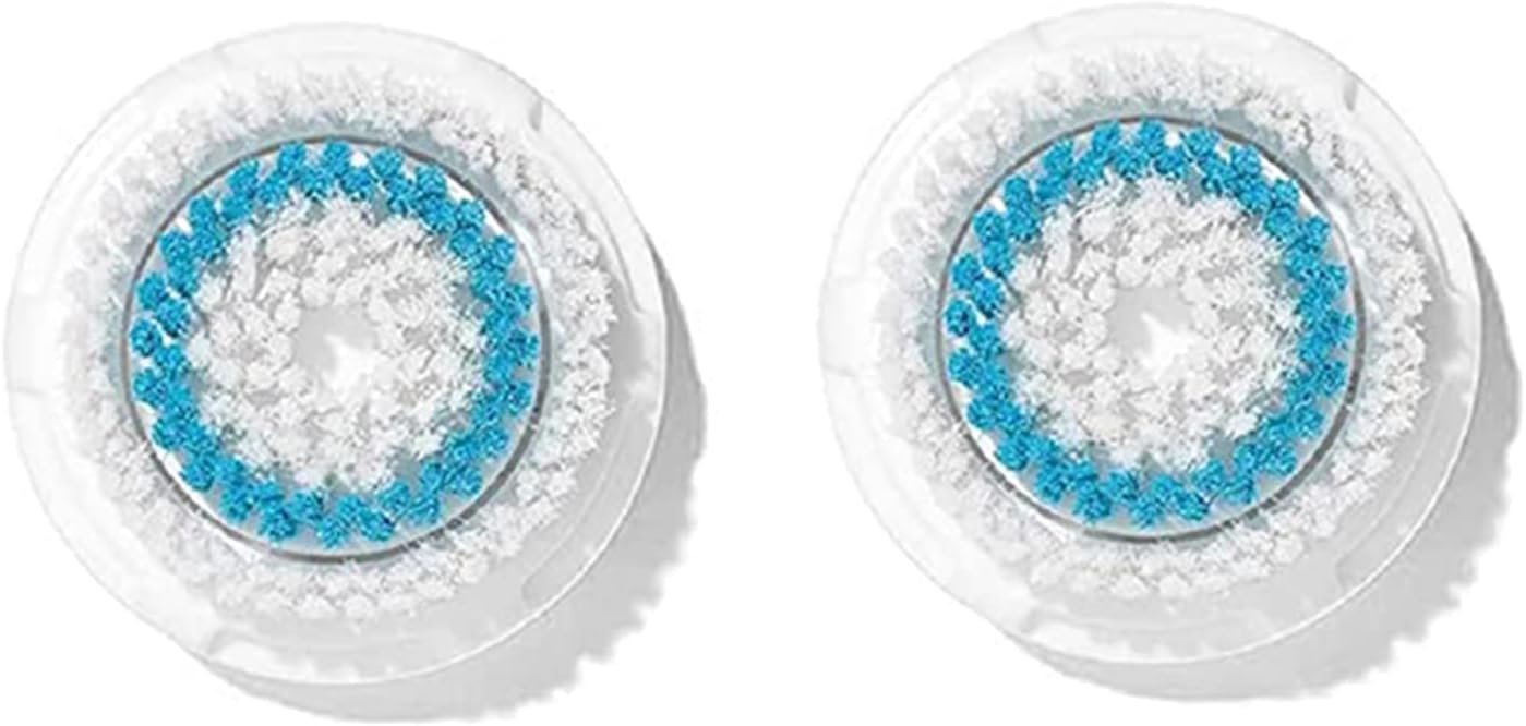 Brush Head Replacements Compatible with Clarisonic Mia 1, Mia 2, Mia Fit, Alpha Fit, Smart Profile Uplift and Alpha Fit, Deep Pore Facial 2 Pack(Deep Pore) | Facial Cleansing Brush head Compatible with Clarisonic Mia 1, Mia 2, Mia Fit, Alpha Fit