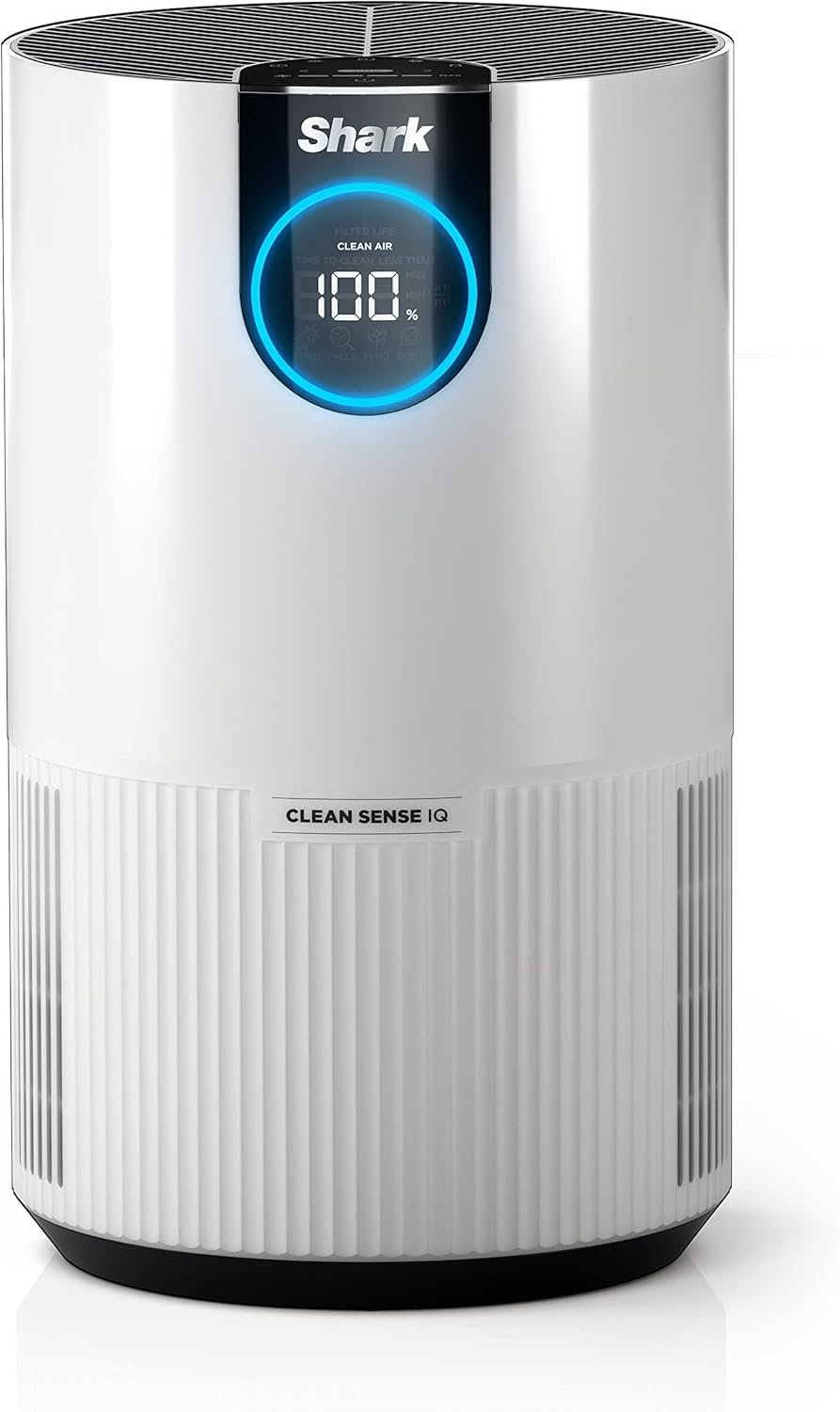 Shark Clean Sense Air Purifier, HP102, White | 500 Sq Ft, Bedroom, Nursery, Home Office, Dorm, HEPA-Exceeding Filter, Captures Pollutants, Pet Dander, Dust, Odor, and More