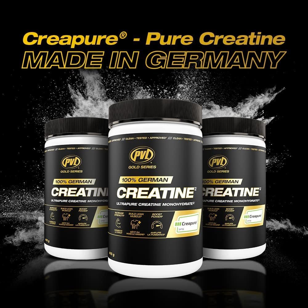 PVL Creapure Creatine Monohydrate, 100% German, Unflavoured, 410 g