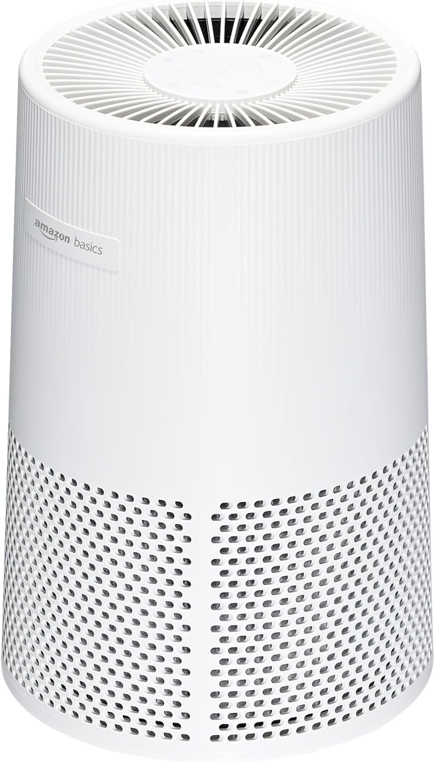 Amazon Basics Air Purifier for Home and Office, 3 Speeds, Timer, Sleep Mode (32db), White