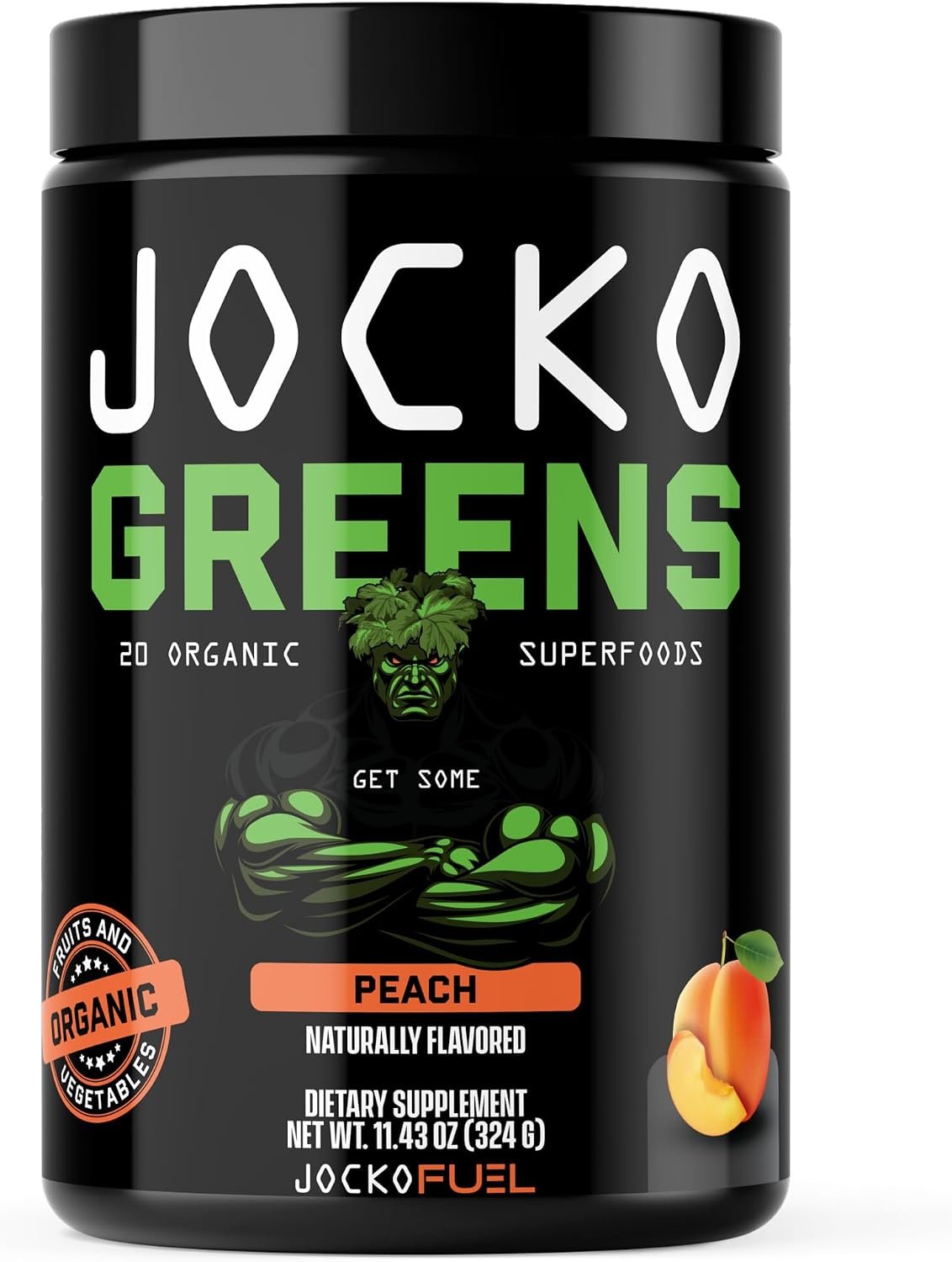Jocko Fuel Daily Greens Powder – Premium Organic Greens Superfood Powder for Gut Health, Digestion, Bloating, Immune Support with Spirulina, Chlorella, Digestive Enzymes, & Probiotics – 30 Servings
