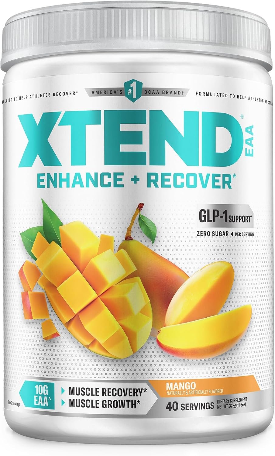 Xtend EAA + BCAA Powder with Zero Sugar, 10g EAAs, 40 Servings