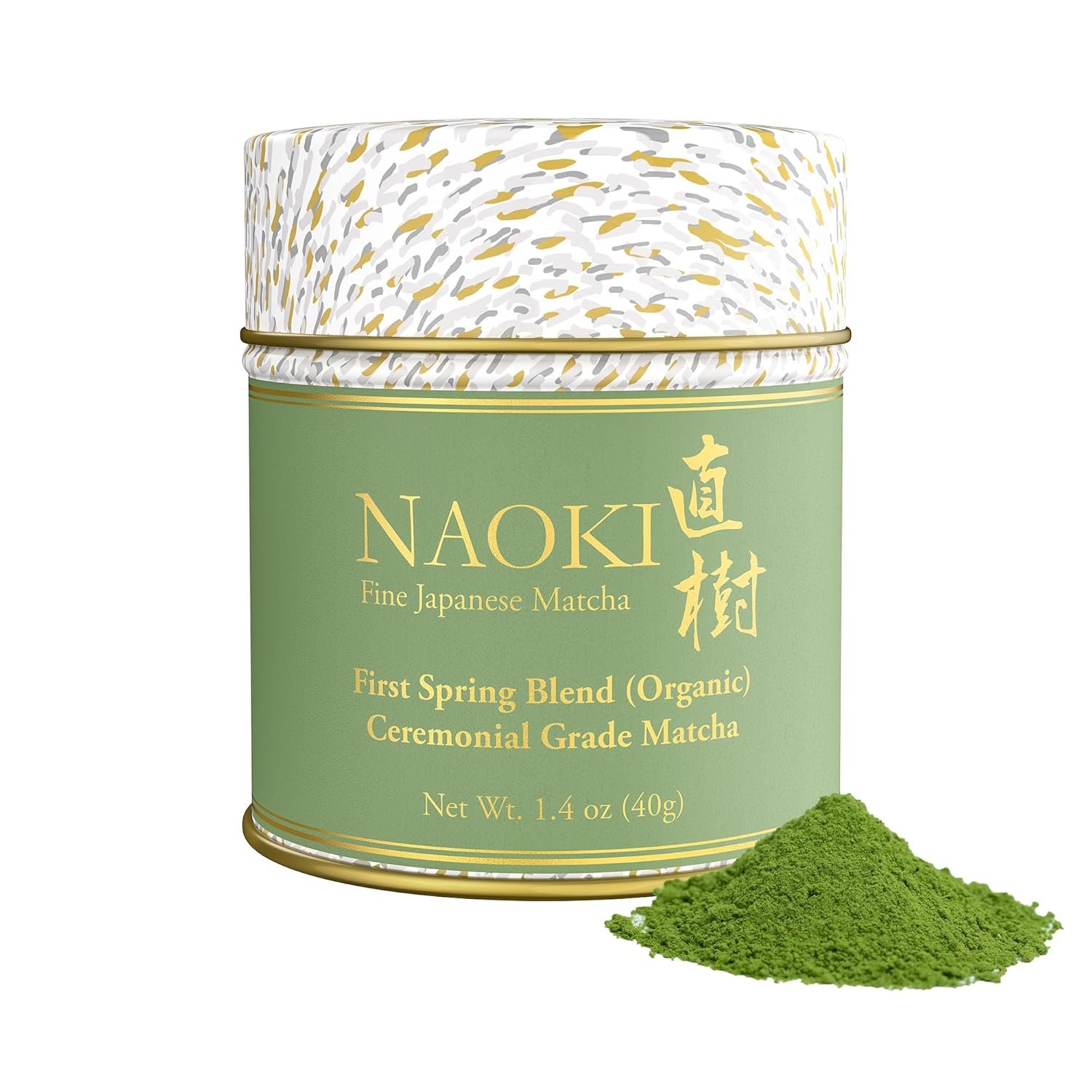 Naoki Matcha Organic First Spring Blend Matcha, 40g/1.4oz | Authentic Japanese Ceremonial Grade First Harvest Matcha Green Tea Powder from Kagoshima, Japan