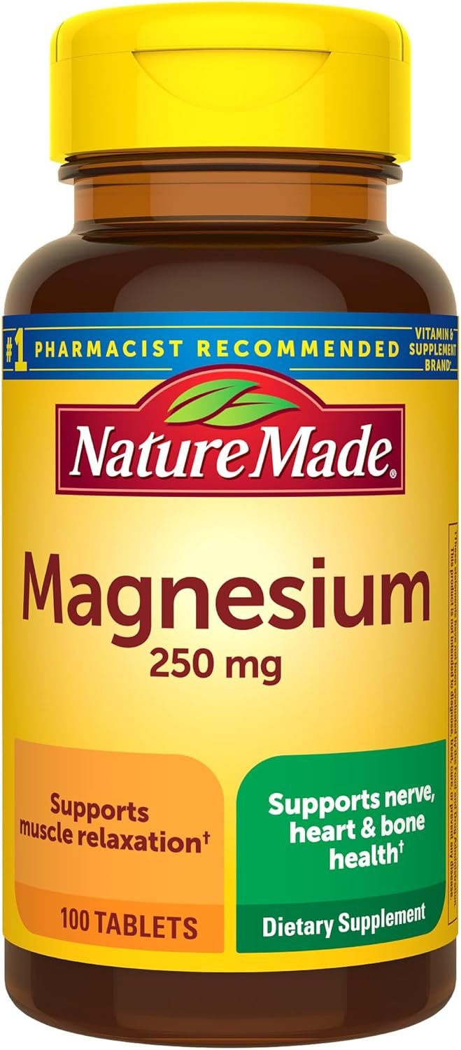 Nature Made Magnesium Oxide 250 mg, 100 Tablets