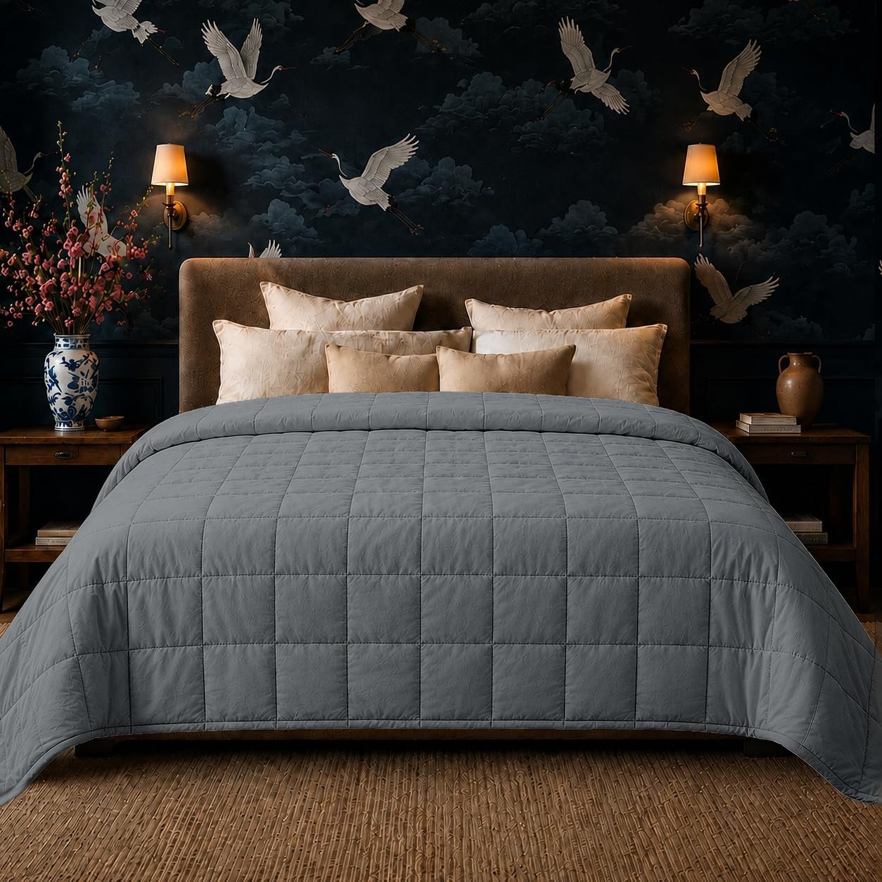 HomeSmart King Size Weighted Blanket 50 lbs – The Heaviest Weighted Blanket | Fits King and California King Beds, Ultra Soft Fabric, Evenly Distributed Weight, Machine Washable, Very Heavy Blanket