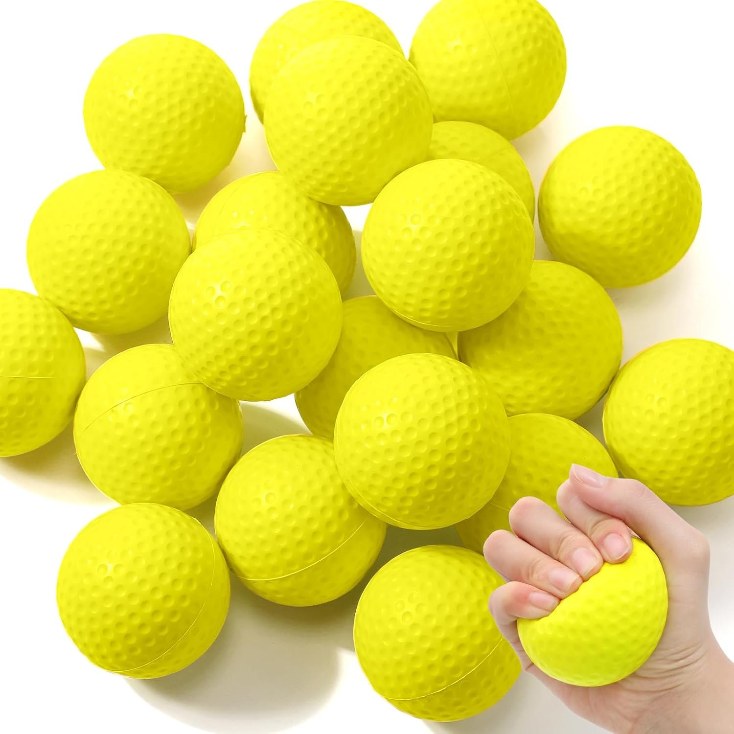 Libima Mini Golf Stress Ball Bulk Foam Practice Balls Stress Relief Sports Ball Training for Golf Birthday Party Favors Carnival Classroom Reward Indoor Outdoor