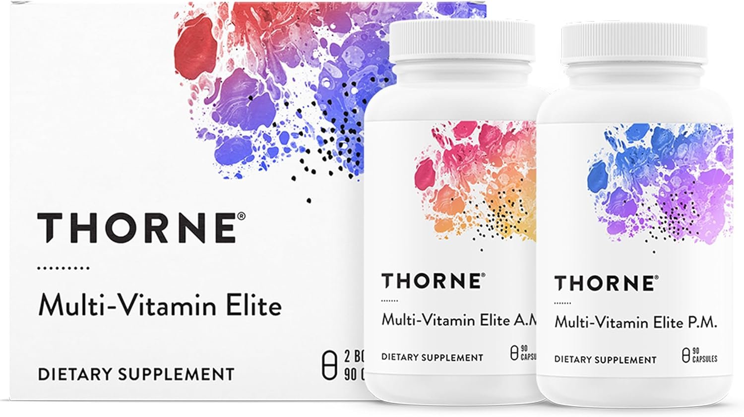 THORNE Multi-Vitamin Elite, Daily Nutritional Supplement, 180 Capsules