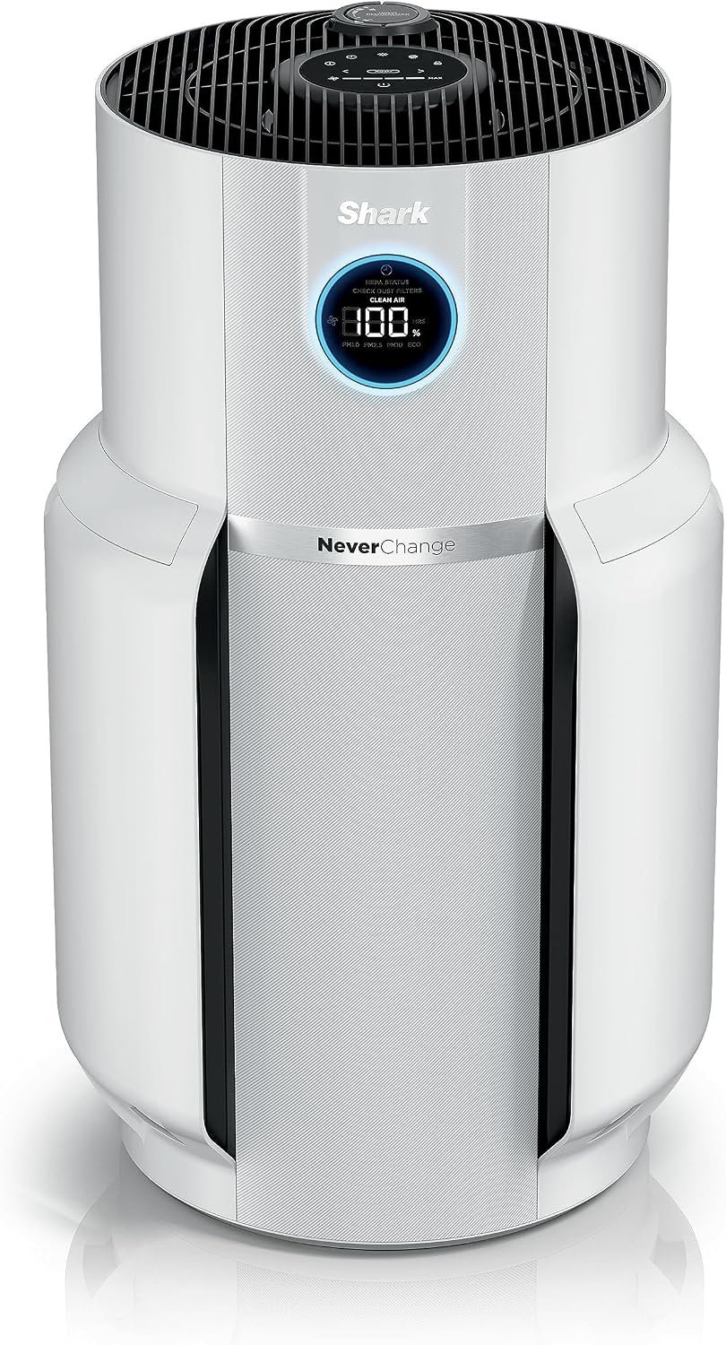 Shark R-HP302 NeverChange Air Purifier MAX 1400 sq.ft. 5-Year Filter Life Odor Neutralizer, White – Certified Refurbished
