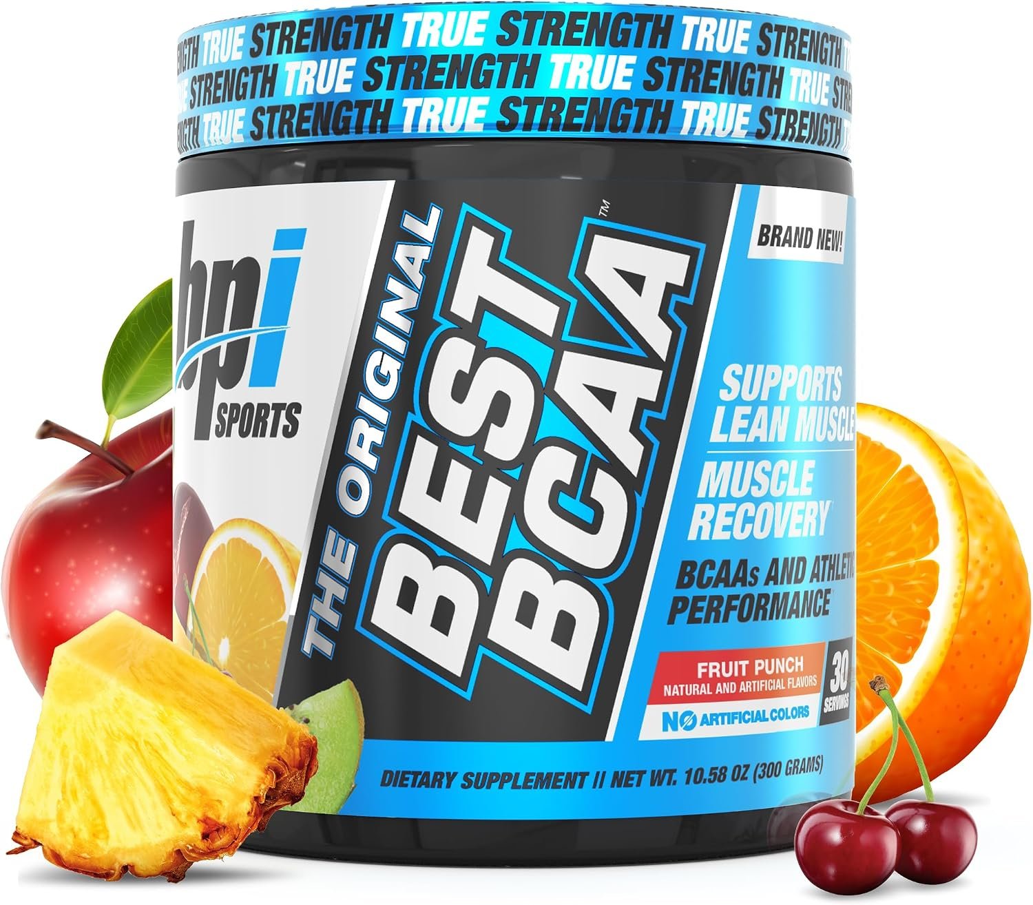 BPI Sports Best BCAA Powder – Hydration, Fruit Punch, 30 Servings