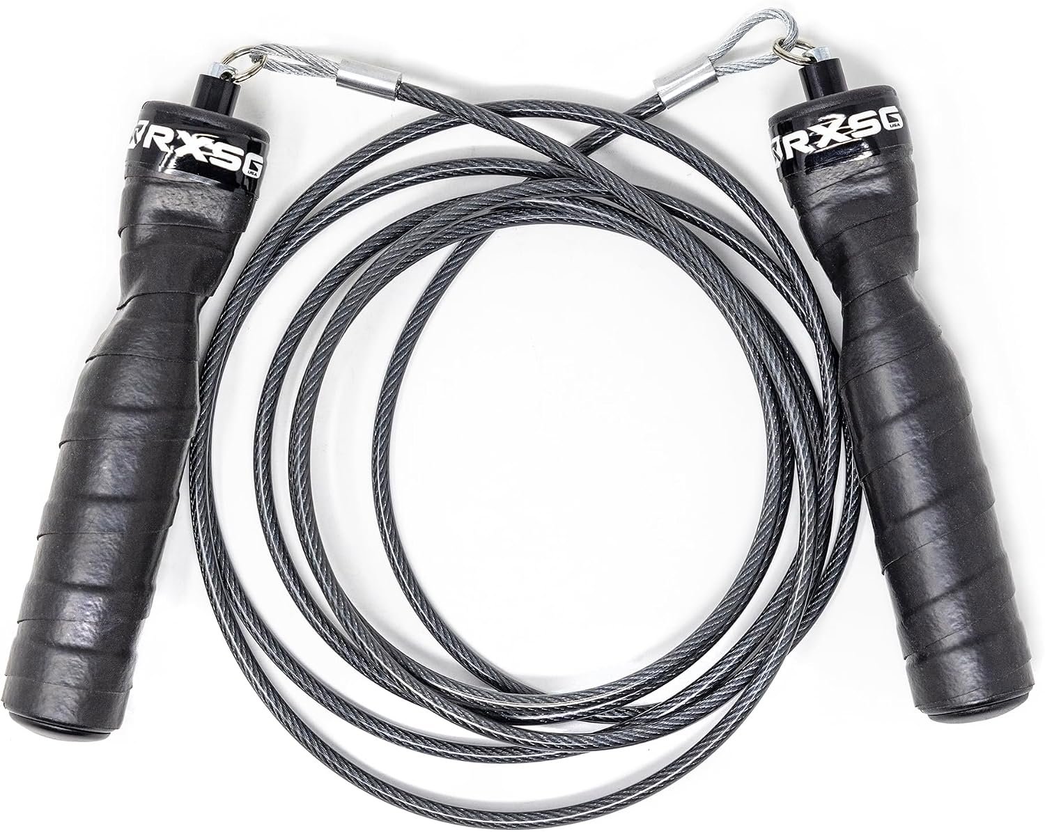Jump Rope – Black Ops Ergonomic Handles with Trans Black Cable Buff 3.4 | Jump Smart Weighted Speed Rope for Sports & Fitness, MMA, HIIT, Cardio Workout