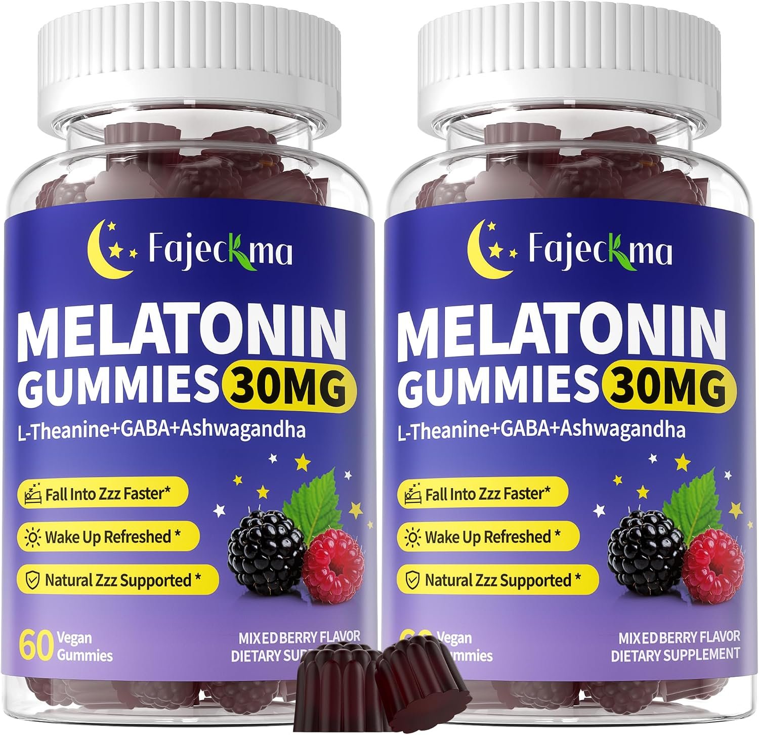 30mg Melatonin Gummies for Adult: Extra Strength Nighttime Formula | Plus Magnesium, L-Theanine, Ashwagandha & Herbs for Deep Zzz, Jet Lag & Travel – Sugar Free & Non-Habit Forming (120 Count)