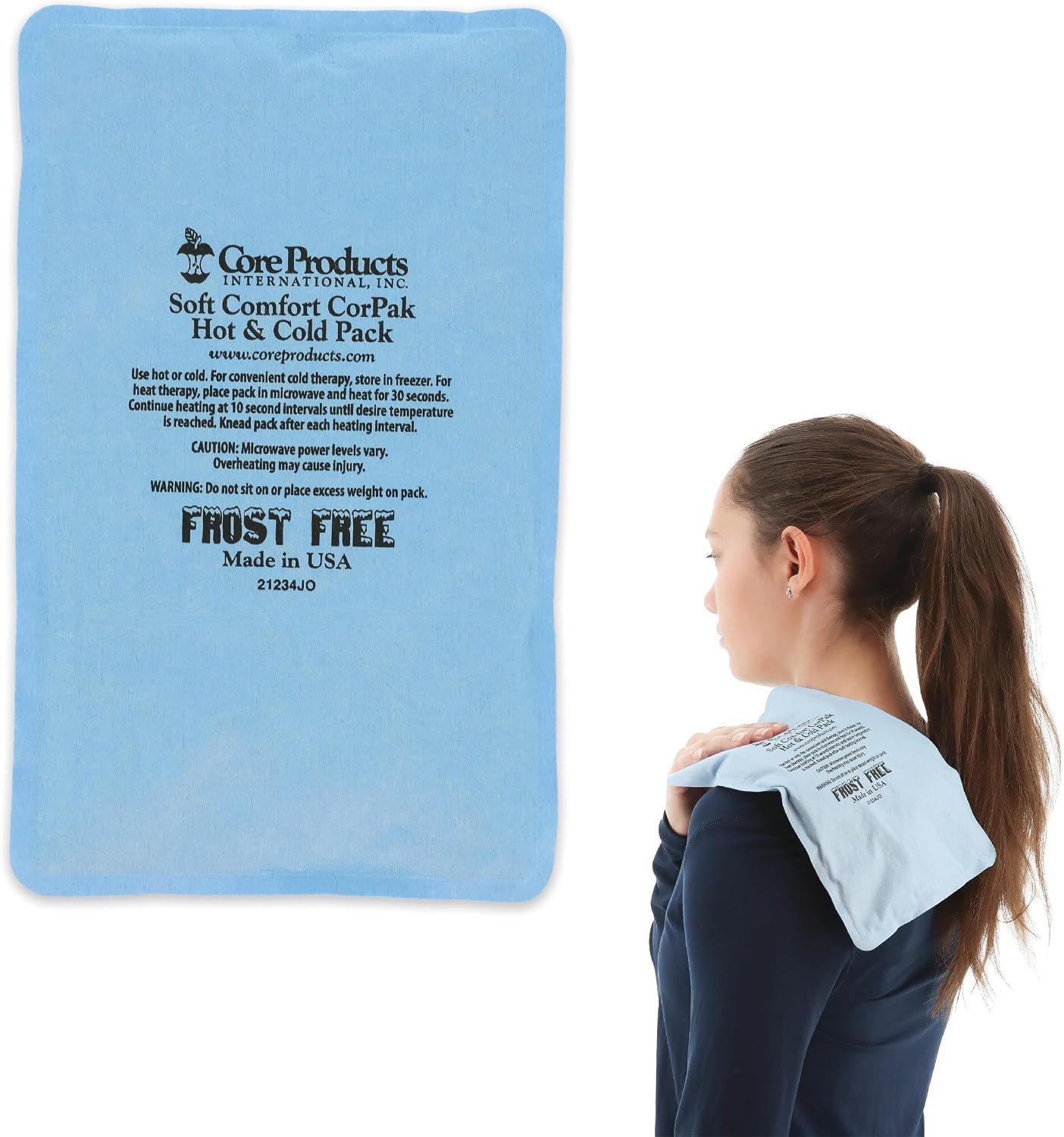 Reusable Hot & Cold Therapy Pack for Knee, Back & Shoulder Pain, Medium | Flexible reusable therapy pack delivers soothing hot or cold therapy to help relieve pain, swelling, and muscle soreness.