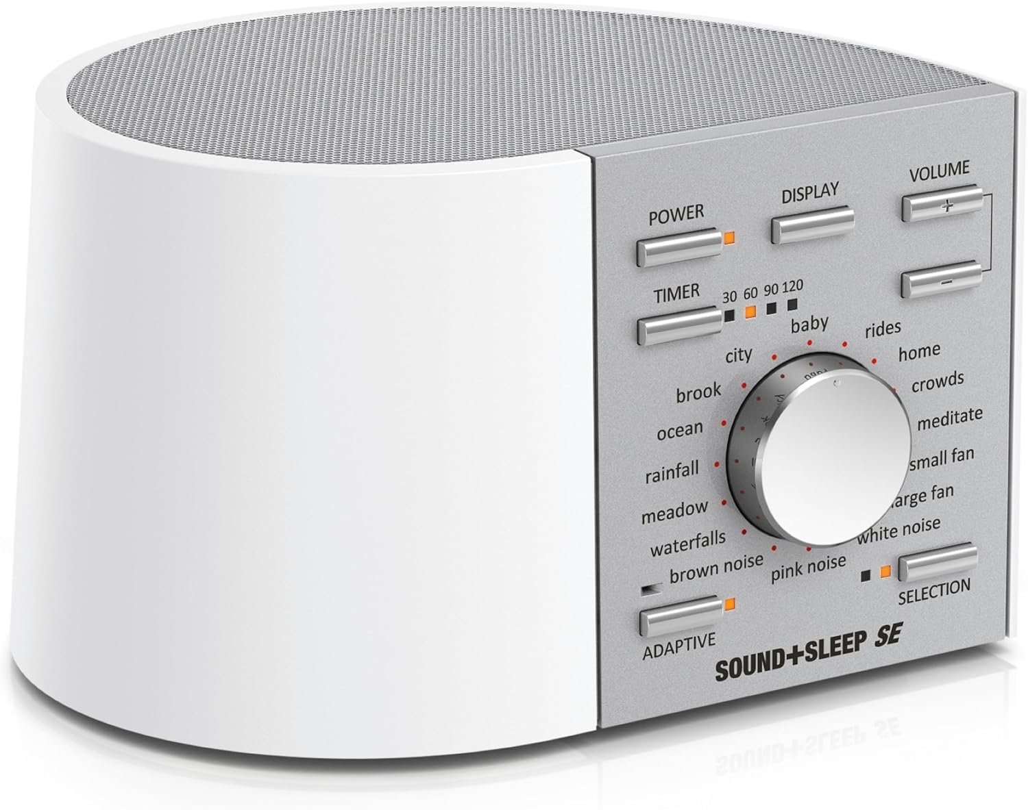 Adaptive Sound Technologies Sound + Sleep SE – White Noise Machine for Focus Support – Convenient Sleep Timer – Built-in Headphone Jack – Precision Volume Settings – Speech Privacy – White
