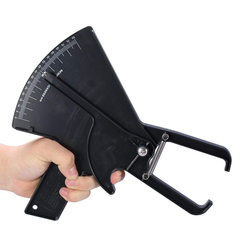 Body Fat Tester Caliper, Skin fold Fat Caliper Weight-Loss Fat Caliper with Tape Measure, Handheld Body Fat Measurement Device, Accurate Measure Tape Keep Health Analyzer