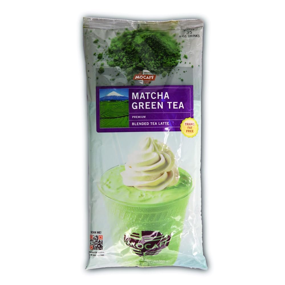 Mocafe Matcha Green Tea Latte, 3 Pound Bag — 4 per case.