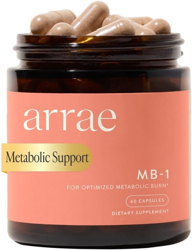 Arrae MB-1 Craving Control & Metabolism Support for Women, 60 Capsules | African Mango (IGOB131), Cissus Extract (CQR-300), Green Tea, Chromium, Probiotic B420, P5P B6, 30-Day Supply