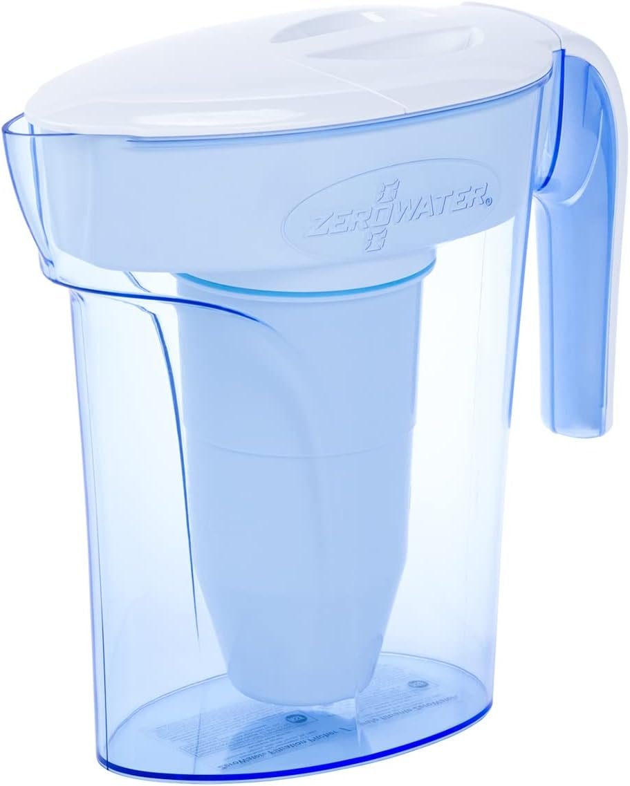 ZeroWater 7-Cup 5-Stage Water Filter Pitcher 0 TDS for Improved Tap Water Taste – IAPMO Certified to Reduce Lead, Chromium, and PFOA/PFOS