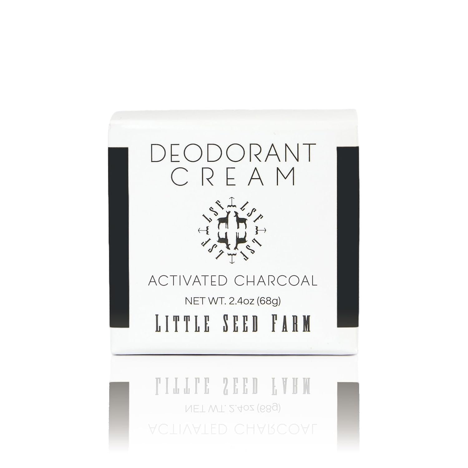 Little Seed Farm All Natural Deodorant Cream – Activated Charcoal – Aluminum Free Deodorant for Women or Men, Net Wt. 2.4oz | 68g