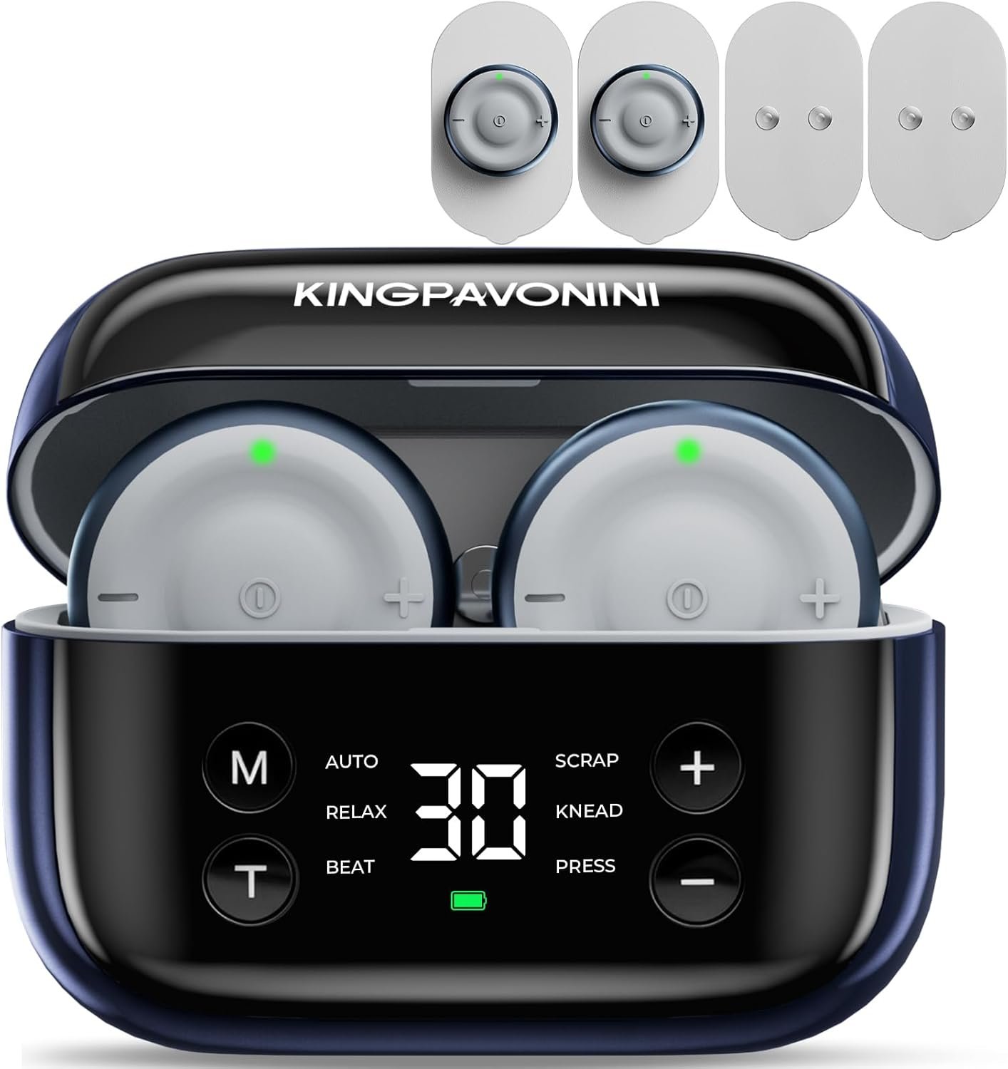 Wireless TENS Unit Muscle Stimulator, Pocket-Sized, Model U13 | Wireless TENS Machine, Dual Channel 30 Intensities, 10-60 Min Timer, Sciatica Relief, Travel Office Use, Gift for Men Women
