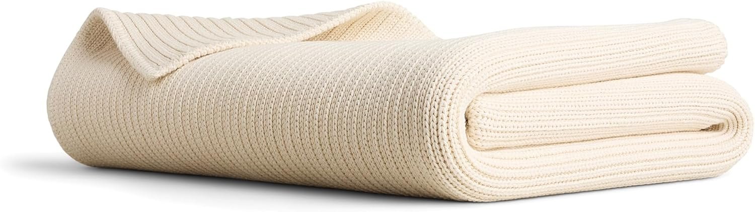 Greenwich Weighted Blanket 15 lbs – 100% European Cotton, Made in Portugal – Soft, Breathable & Chemical-Free Weighted Throw Blanket for Adults, Sofa or Bed – 86 in x 47 in