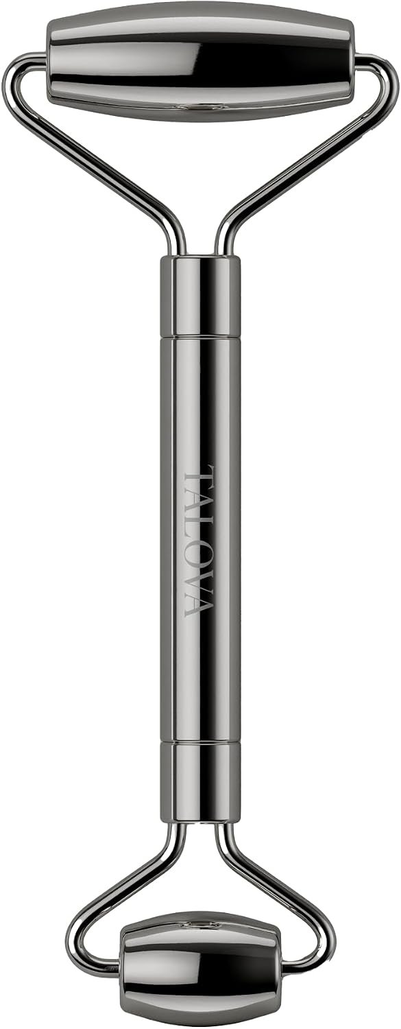 304-Grade Stainless Steel Facial Roller, Face Roller for Eyes, Double Chin, Jawline & Neck, Reduce Puffiness & Improve Wrinkles, Massage Tool for Anti-Aging, Lifting & Lymphatic Drainage | 304-grade stainless steel facial roller for massage around eyes, jawline & neck. Helps support a refreshing skincare routine