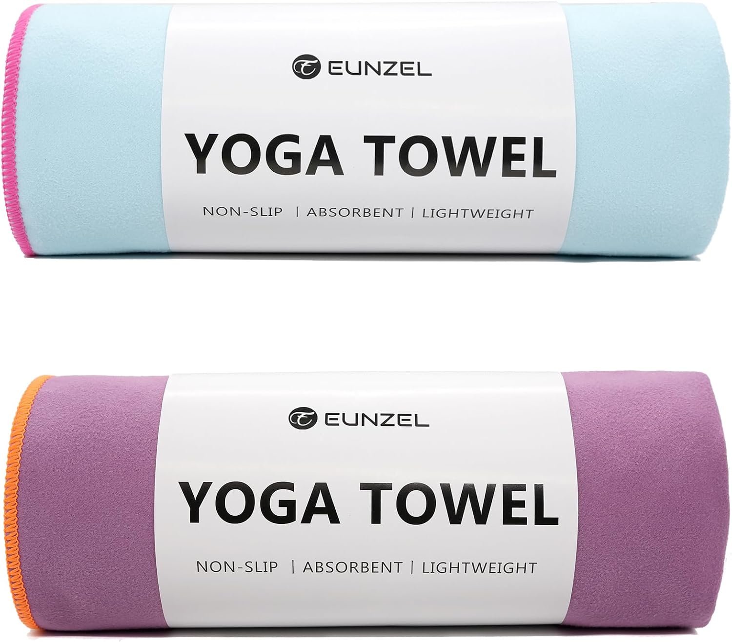 Eunzel Hot Yoga Mat Towel, Ultra-Absorbent Microfiber 72″ x 26.5″ | Ultra Absorbent Microfiber, Soft Touch Fabric, Quick Dry, Hot Yoga & Pilates, Machine Washable