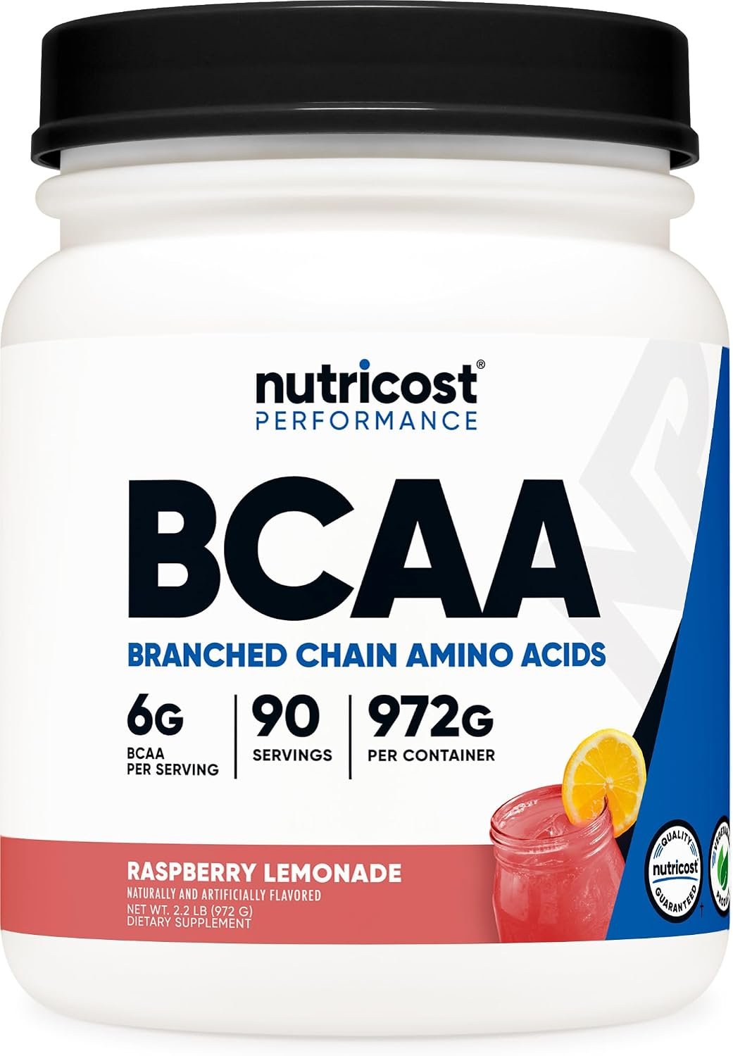 Nutricost BCAA Powder 2:1:1 (Raspberry Lemonade, 90 Servings)