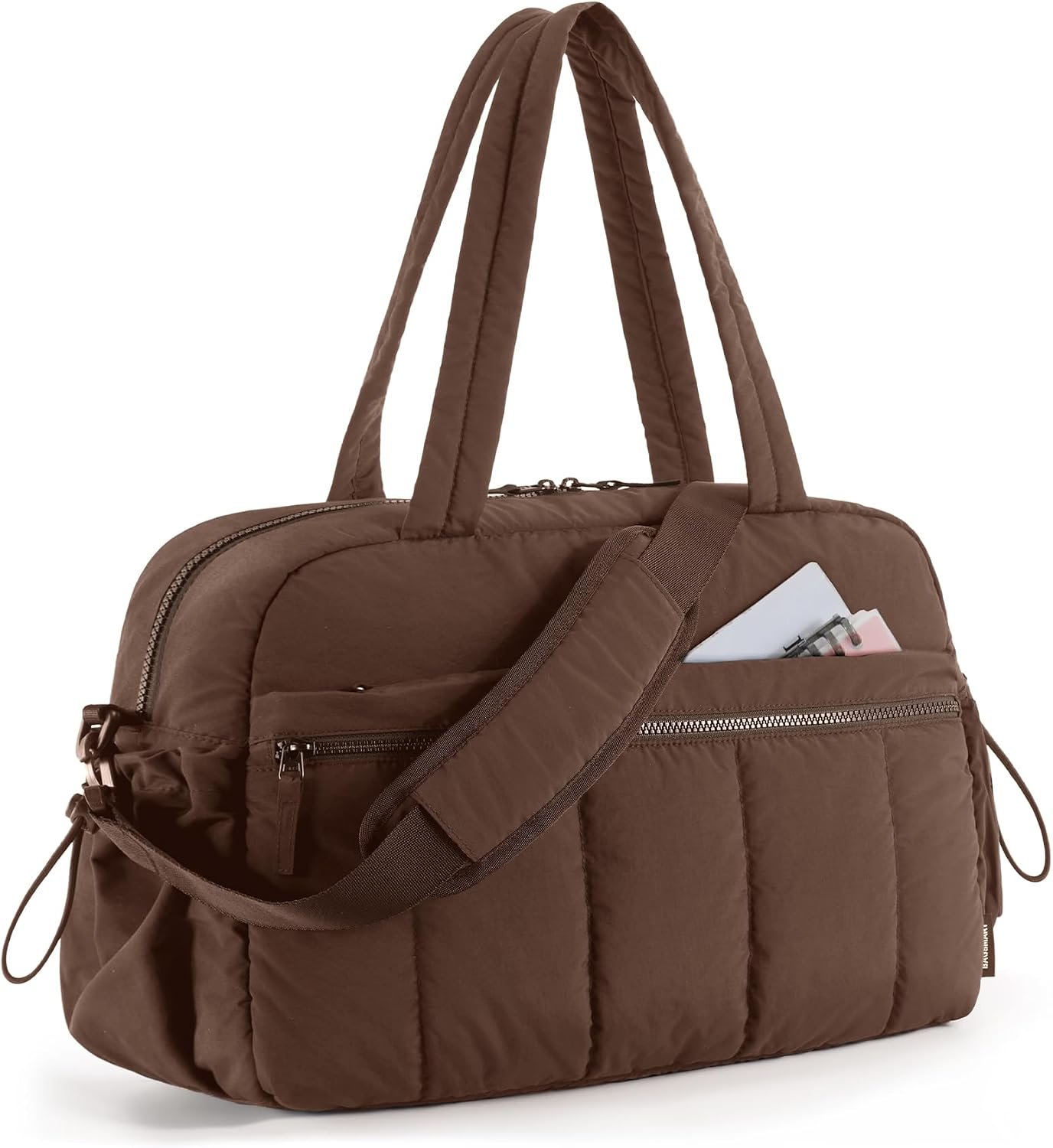 BAGSMART Duffle Bag for Travel, Gym Bag for Women, Weekender Carry on | PVC Wet Pocket, Airline Approved Personal Carry-on Size, Fits Under-seat, One Bag for Gym, Travel, Hospital, Overnight