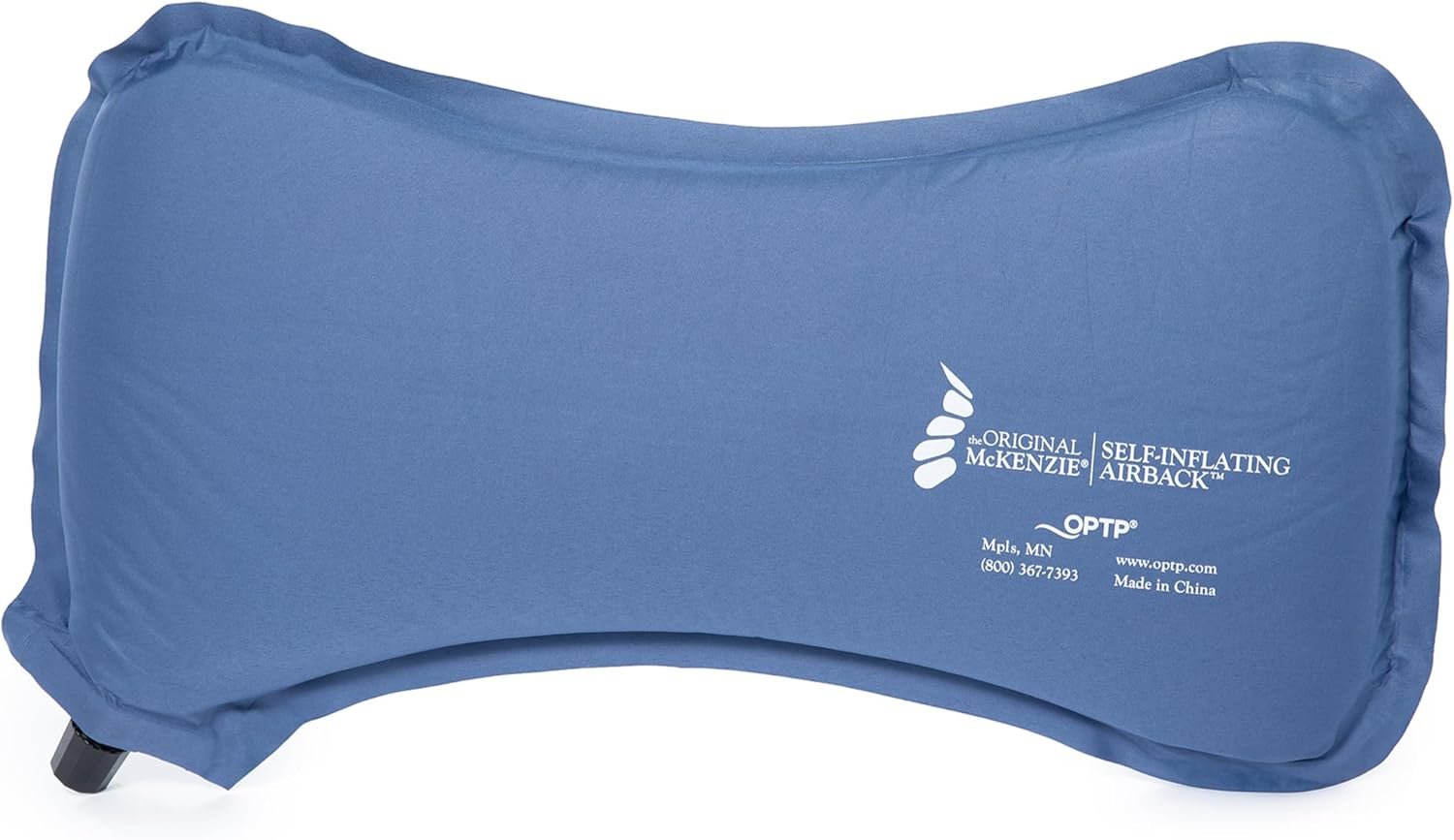 OPTP The Original McKenzie Self-Inflating AirBack Travel Lumbar Support | Self-inflating lumbar support pillow, adjust to any seat – car, plane, bleachers – folds easily to fit in a bag or purse
