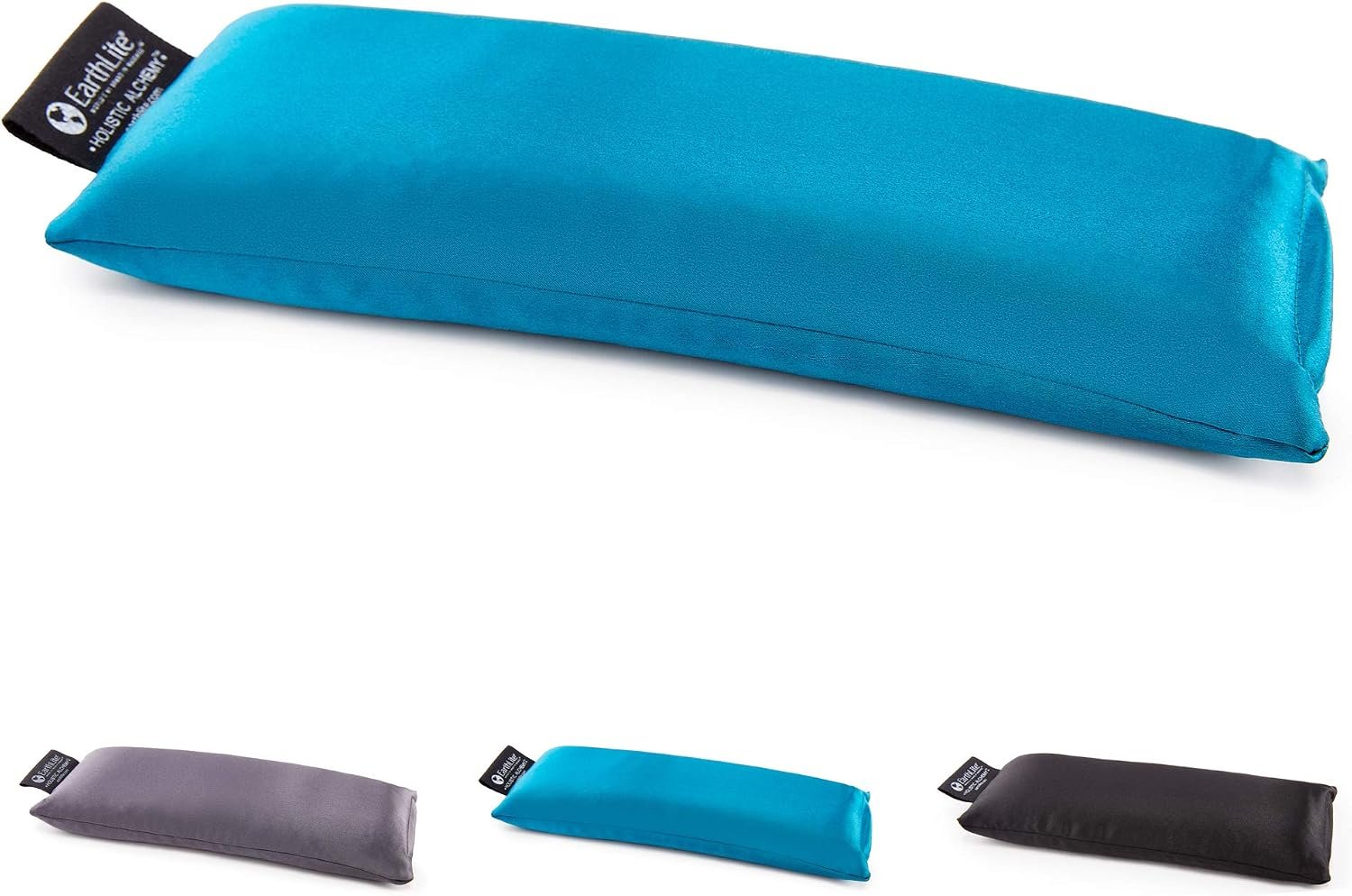 EARTHLITE Holistic Alchemy Aromatherapy Eye Pillow – 100% Silk Cover, Natural Herbs & Flax Seeds, Weighted, Cooling & Soothing