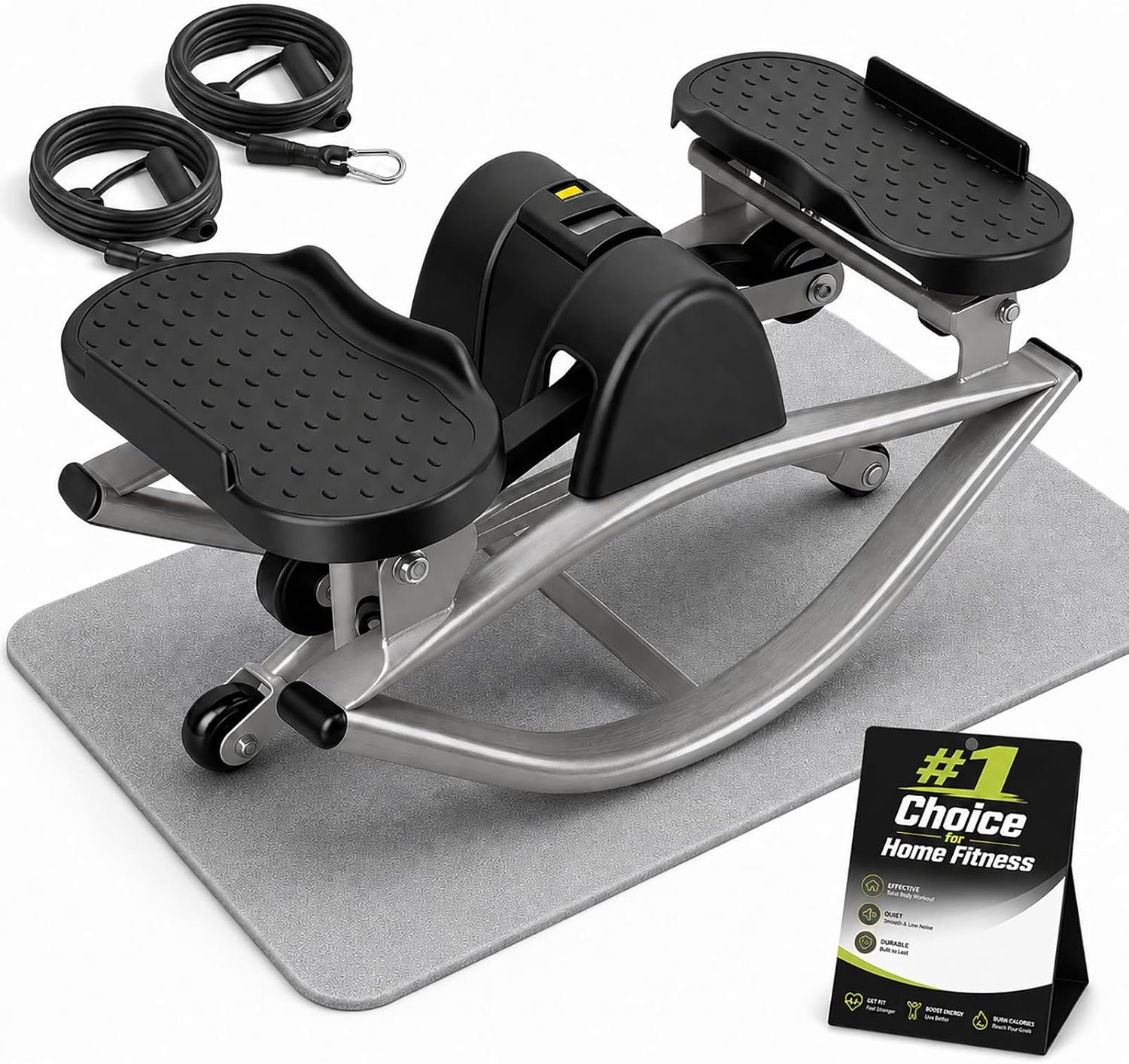 Rock Stair Steppers for Exercise at Home Aerobic Step Platform Side to Side Rocking Fitness Machines Steper up Box for Workout Mini Portable Gym Rocker Escalones para Hacer Ejercicio