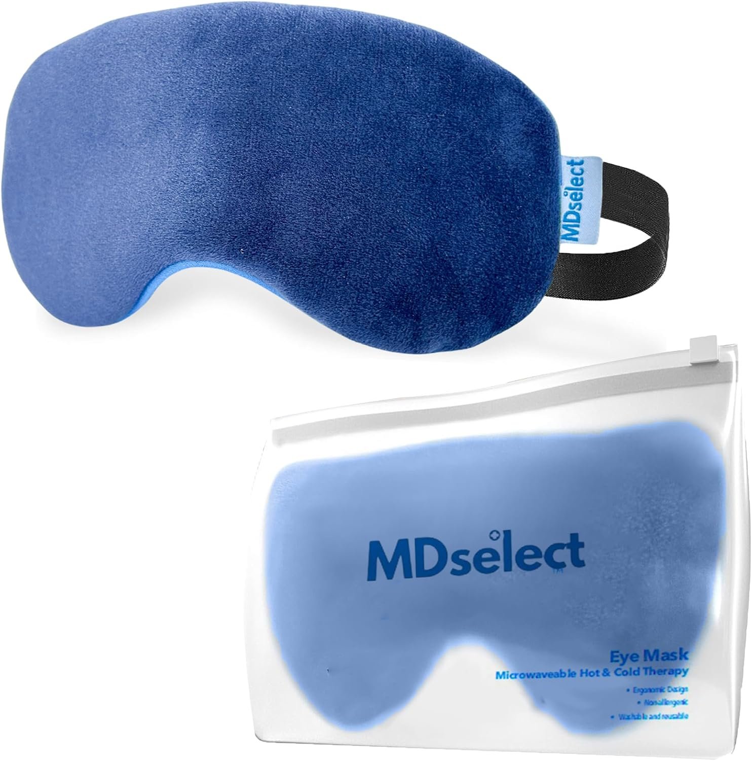 Microwavable & Freezable Hydro Beads Eye Mask – Warm & Cold Therapy for Dry Eyes, Styes, Blepharitis & Sinus Relief