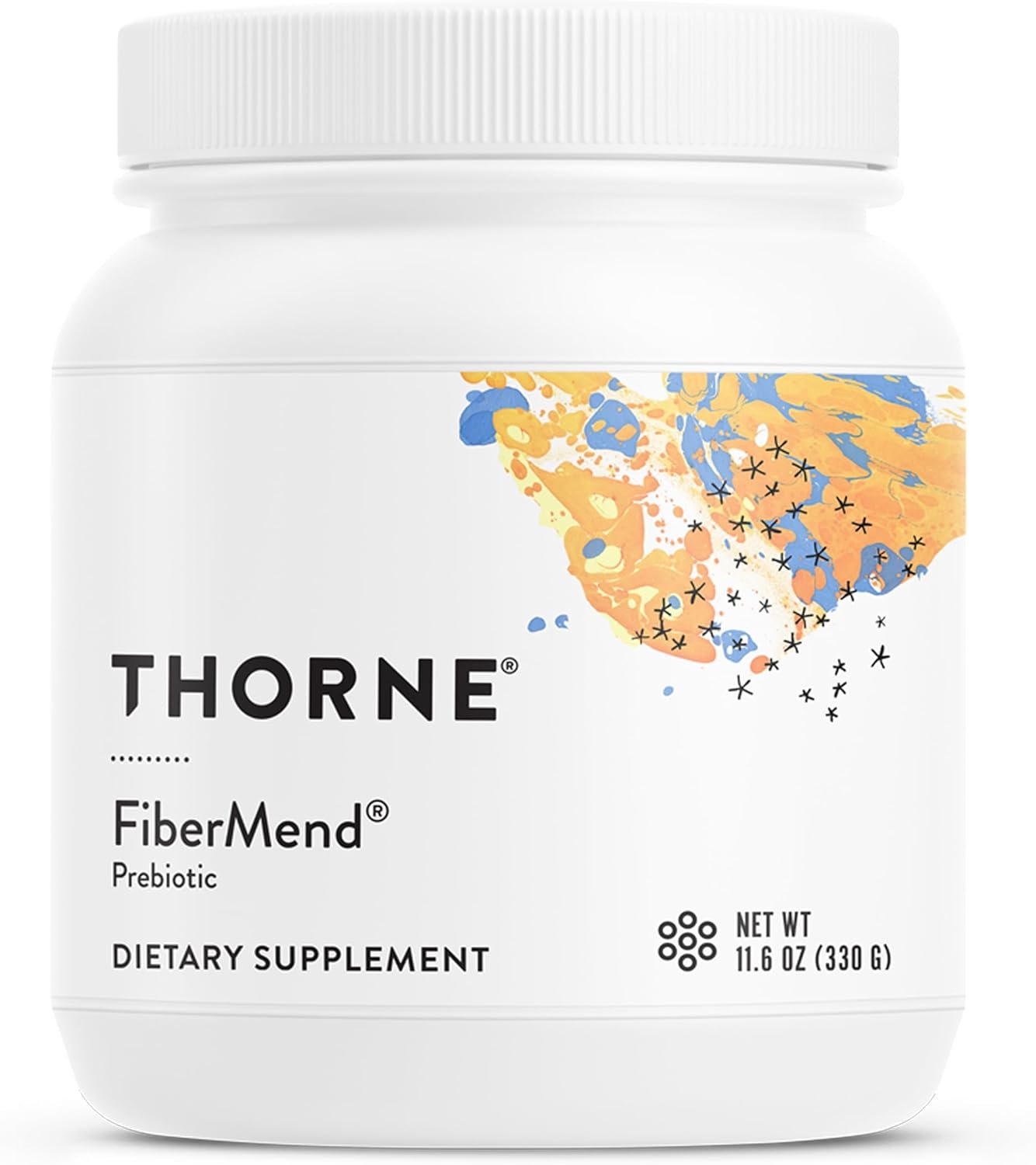 THORNE FiberMend, Prebiotic Fiber Powder with Antioxidants, 30 Servings | Supports Optimal Digestive Function, Regularity & Occasional Constipation Relief*, Flavorless, NSF Contents Certified