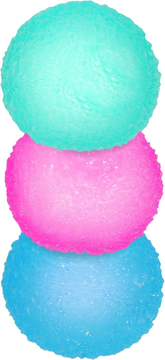 3pcs Squishy Textured Stress Balls Silky Fidget Toys for Anxiety Relief | Soft Squeeze Squishies Sensory Party Favors for Kids/Adults Hand Exercises 1.85inch