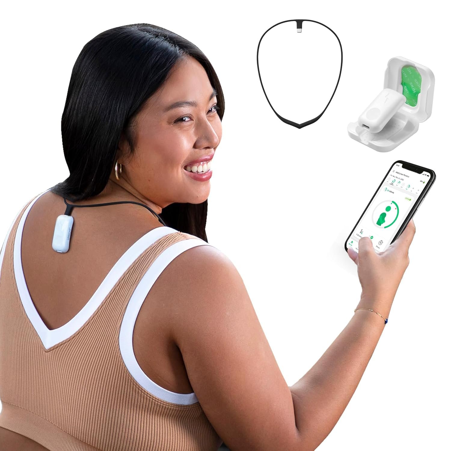 Upright Bundle: GO 2 Premium Posture Trainer & Black Magnetic Necklace