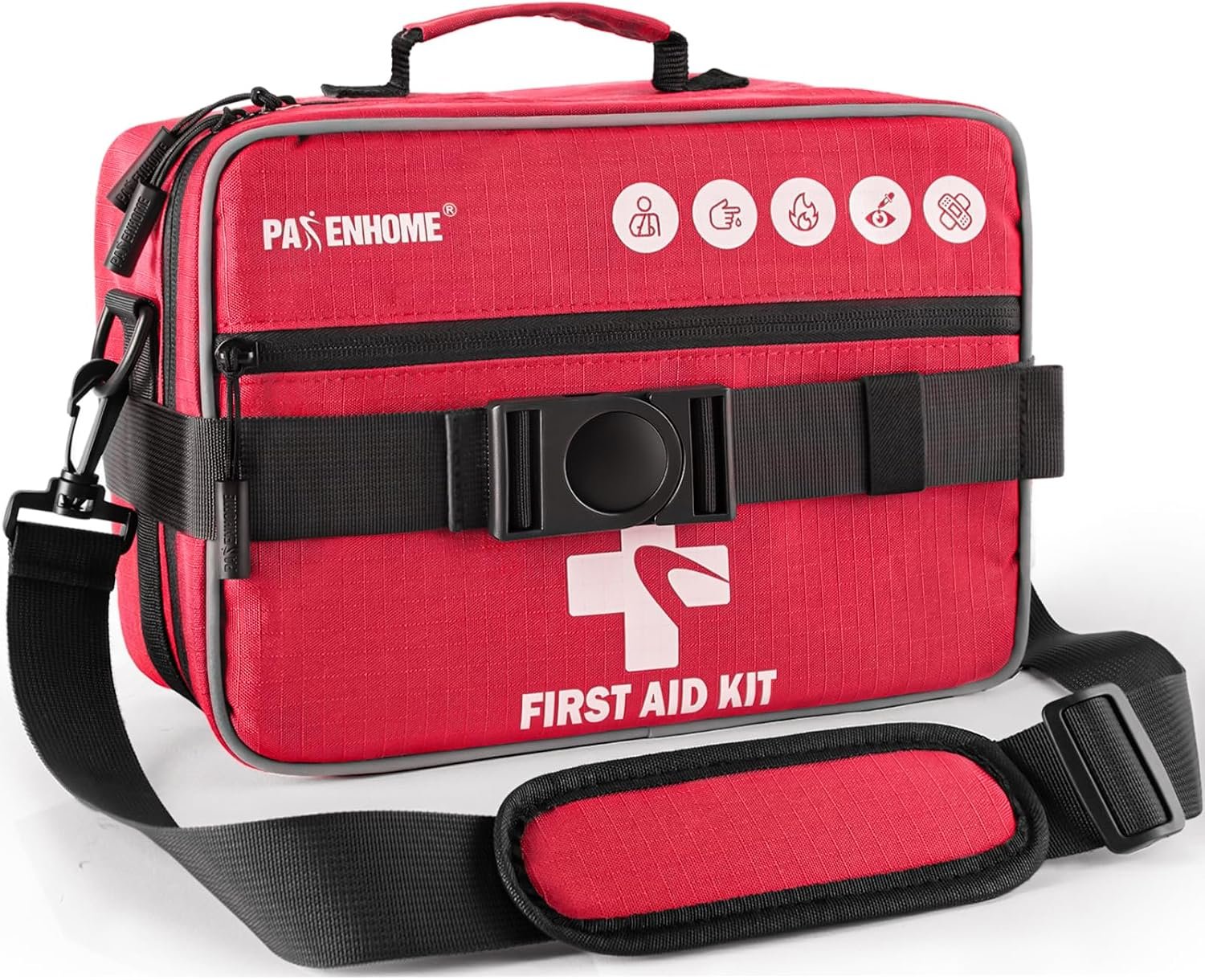528 PCS Advanced First Aid Kit – Large 6-in-1 Modular Waterproof Well-Organized Emergency Kit for Home, Car, Travel, Camping, Boat & Outdoor