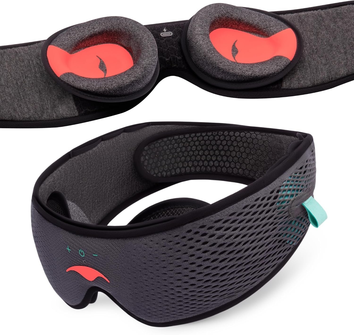 Manta Sound Sleep Mask – Bluetooth® Sleep Mask with 24-Hour Battery Life | Ultra-Thin Headphones for Sleep, Travel, Naps and Shift Work