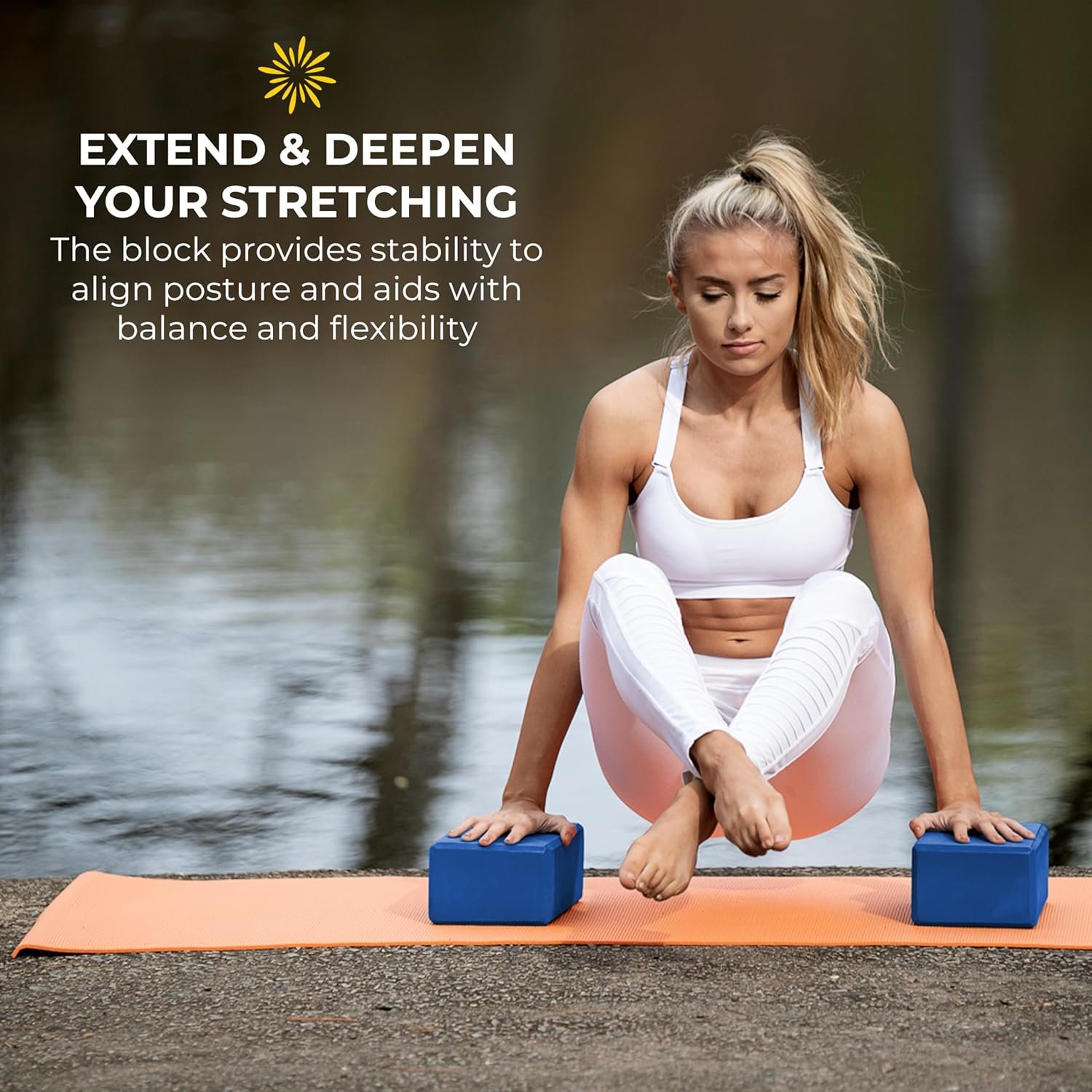 Bulk 4in Foam Yoga Blocks, 10 Pack | Workout Block for Stretching, Pilates, and Workout, Firm and Supportive Exercise Blocks for Home, Schools, and Studios