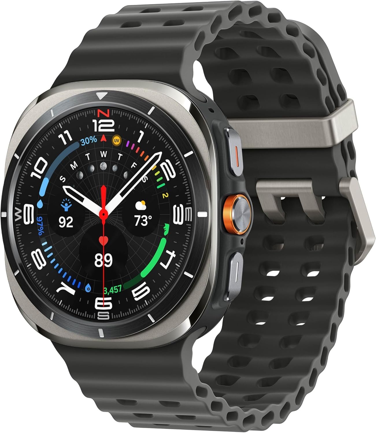 Samsung Galaxy Watch Ultra (2025), Titanium Silver, 47mm LTE Smartwatch | Titanium Casing, Advanced Sleep Coaching, Running Coach, Energy Score, Heart Rate Tracking, GPS [US Version, 2 Yr Warranty]