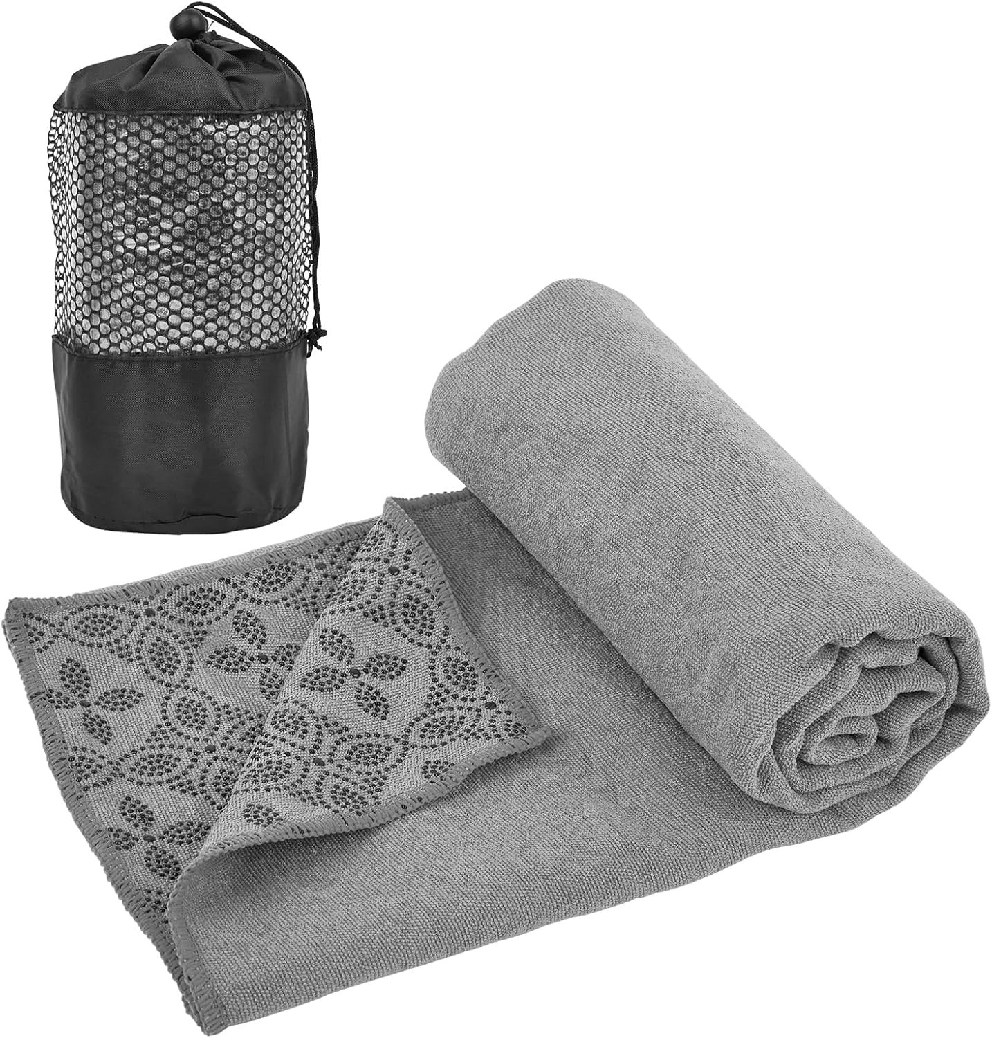 Yoga Towels, Non Slip Hot Yoga Mat Towel with Grip Dots,Super-Absorbent Soft Microfiber Yoga Blanket for Pilates, Fitness and Workout 72inch x 24inch